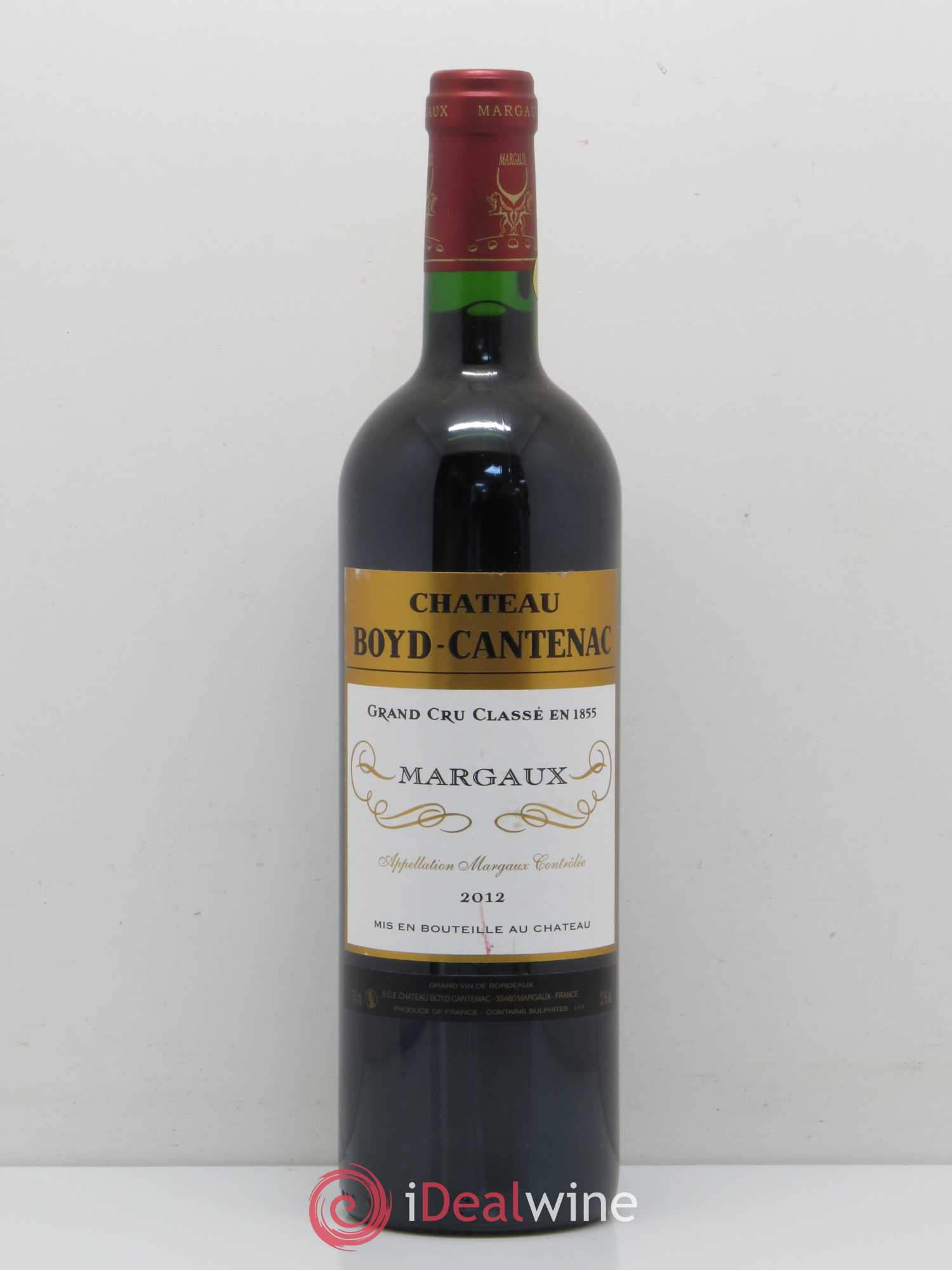 Château Boyd Cantenac 3ème Grand Cru Classé 2012 - Lot de 1 bouteille - 0