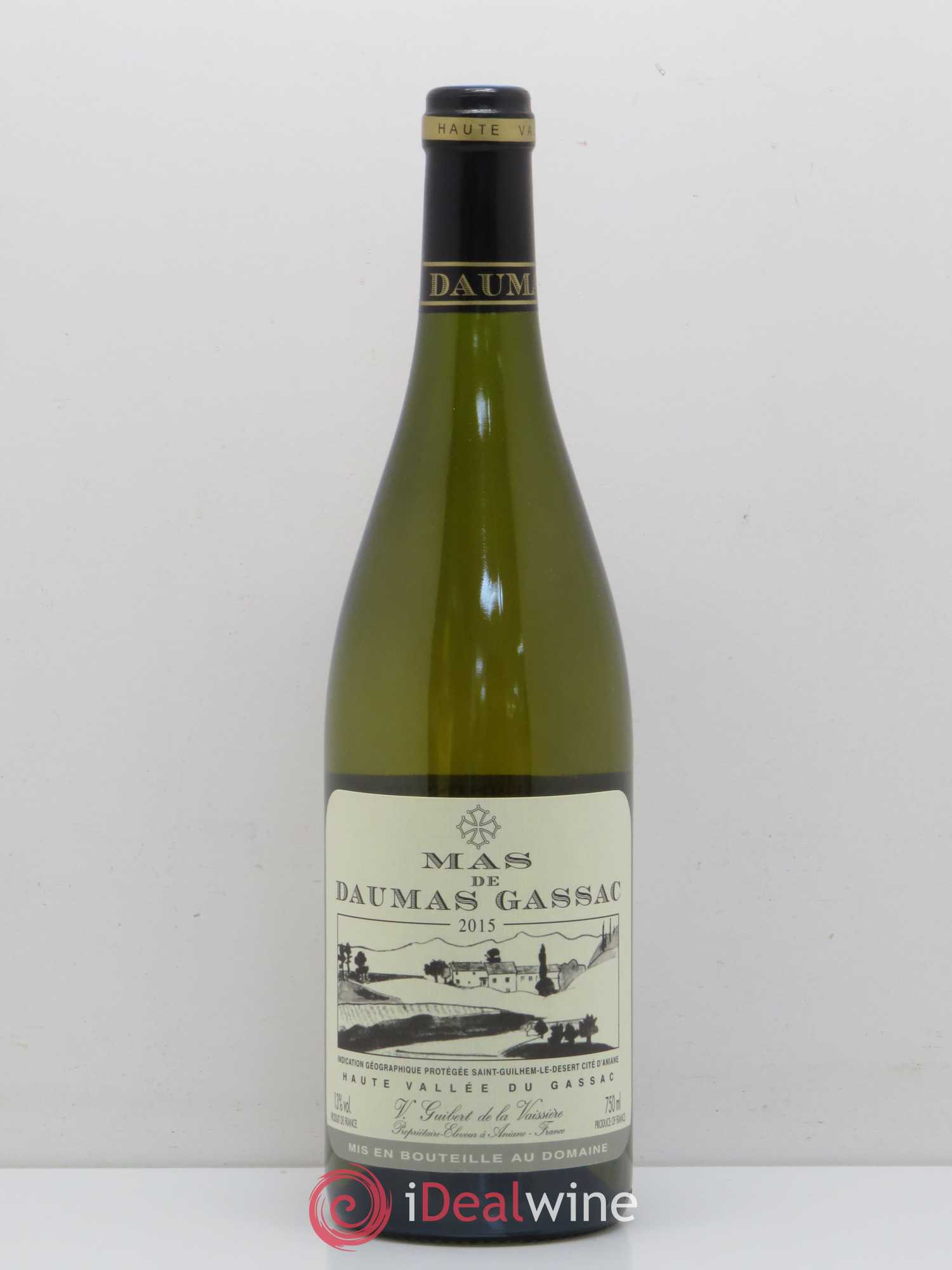 Saint-Guilhem-le-Désert - Cité d'Aniane Mas Daumas Gassac Famille Guibert de La Vaissière 2015 - Lot de 1 bouteille - 0