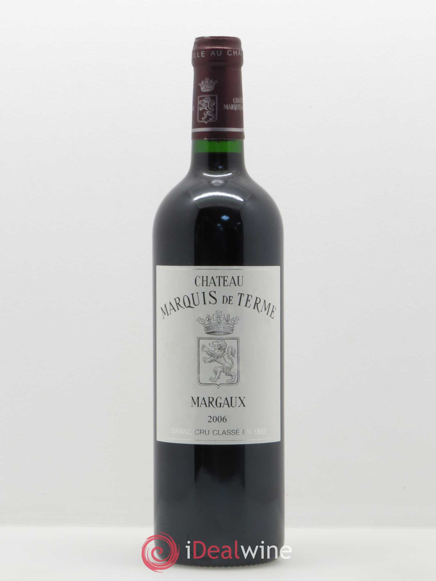 Château Marquis de Terme 4ème Grand Cru Classé 2006 - Lot de 1 bouteille - 0