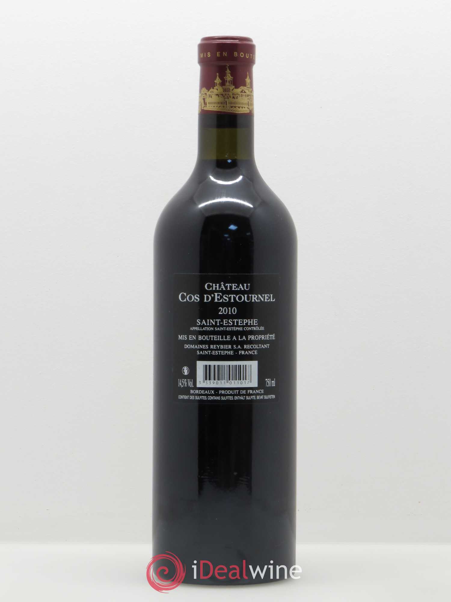 Cos d'Estournel 2ème Grand Cru Classé 2010 - Lot de 1 bouteille - 1