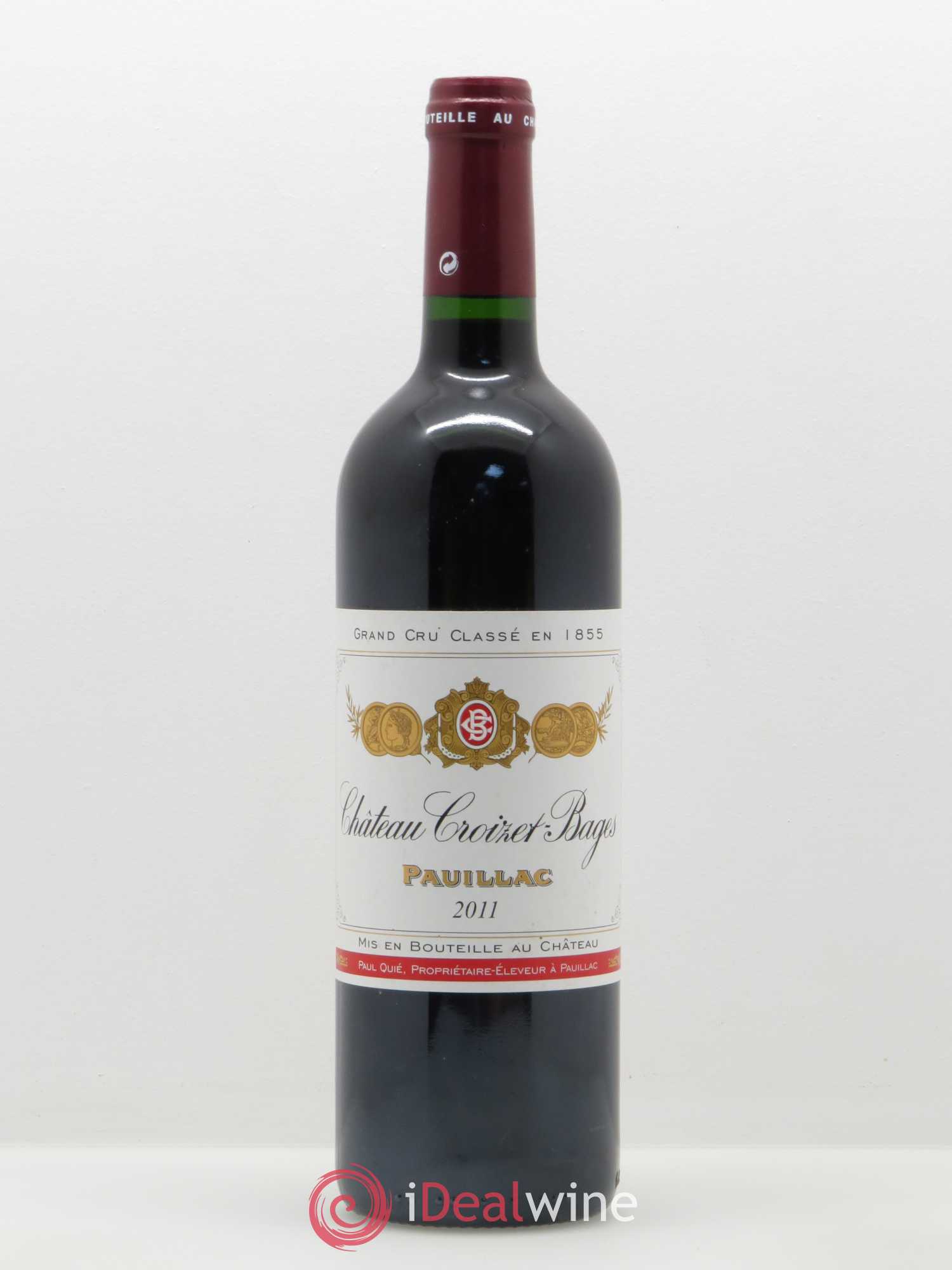 Château Croizet Bages 5ème Grand Cru Classé 2011 - Lot de 1 bouteille - 0
