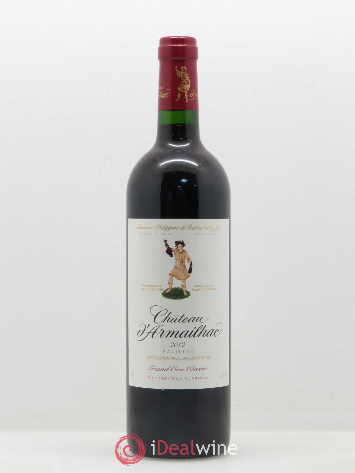Château d' Armailhac - Mouton Baron(ne) Philippe 5ème Grand Cru Classé 2012 - Lot de 1 bouteille - 0