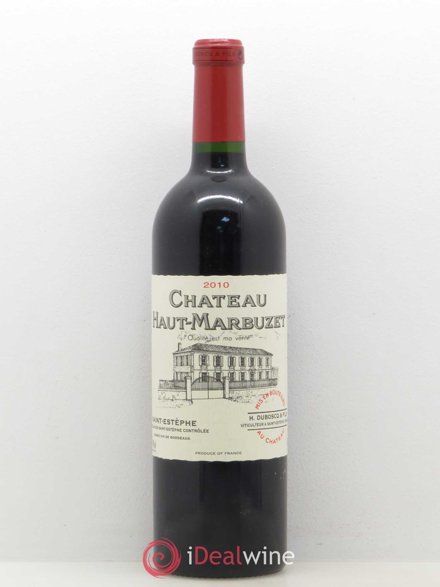 Château Haut Marbuzet 2010 - Lot de 1 bouteille - 0