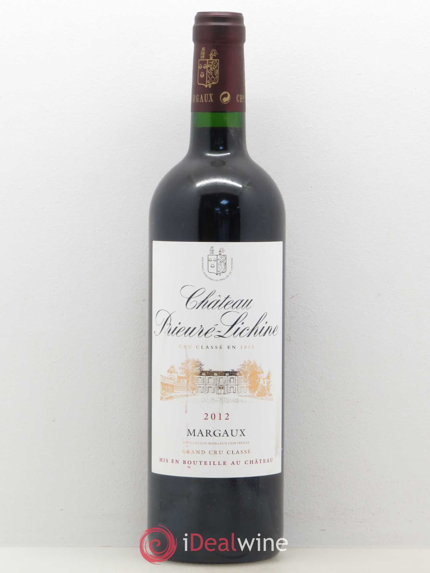 Château Prieuré Lichine 4ème Grand Cru Classé 2012 - Lot de 1 bouteille - 0
