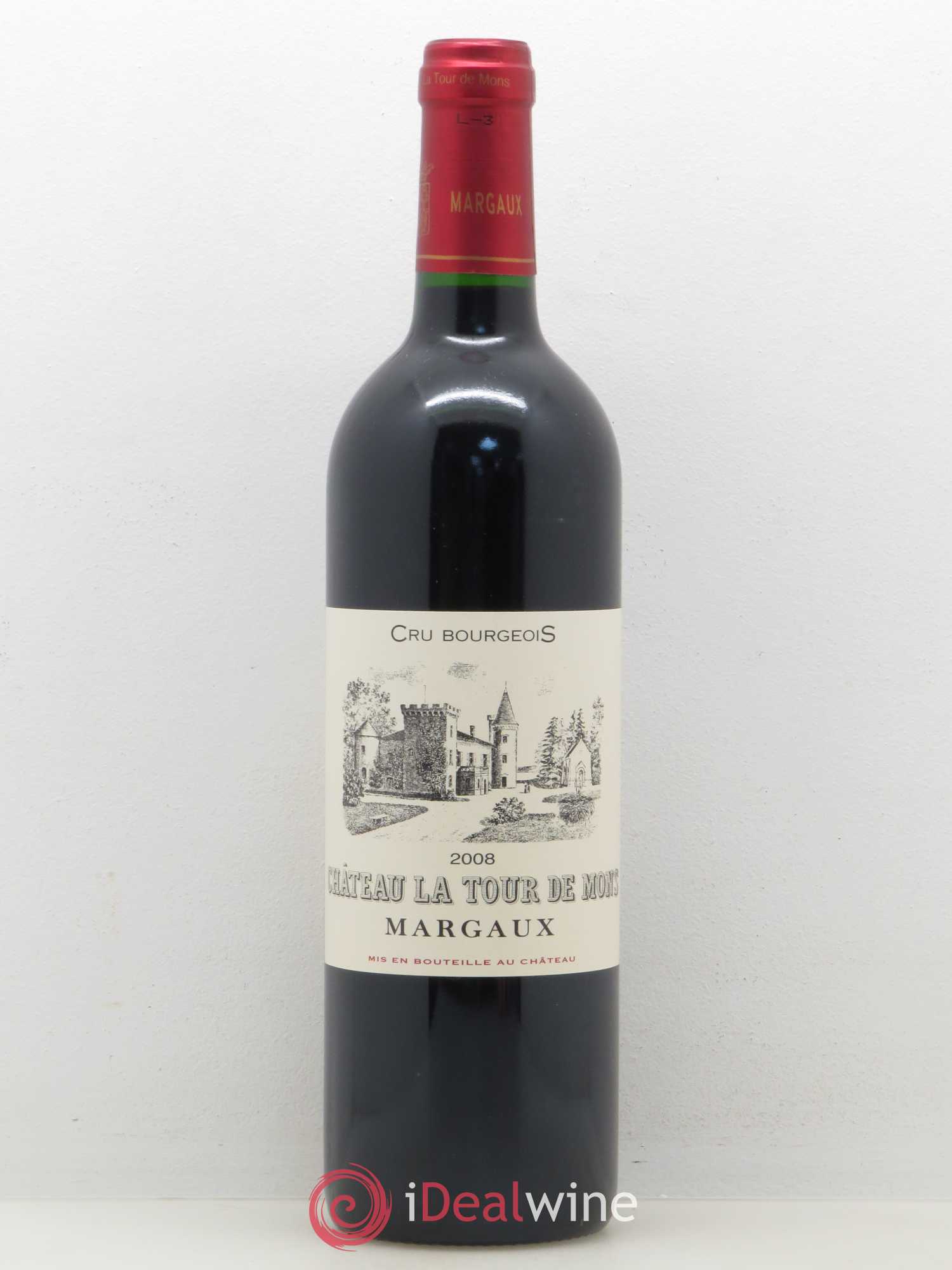 Château la Tour de Mons Cru Bourgeois (sans prix de réserve) 2008 - Lot de 1 bouteille - 0