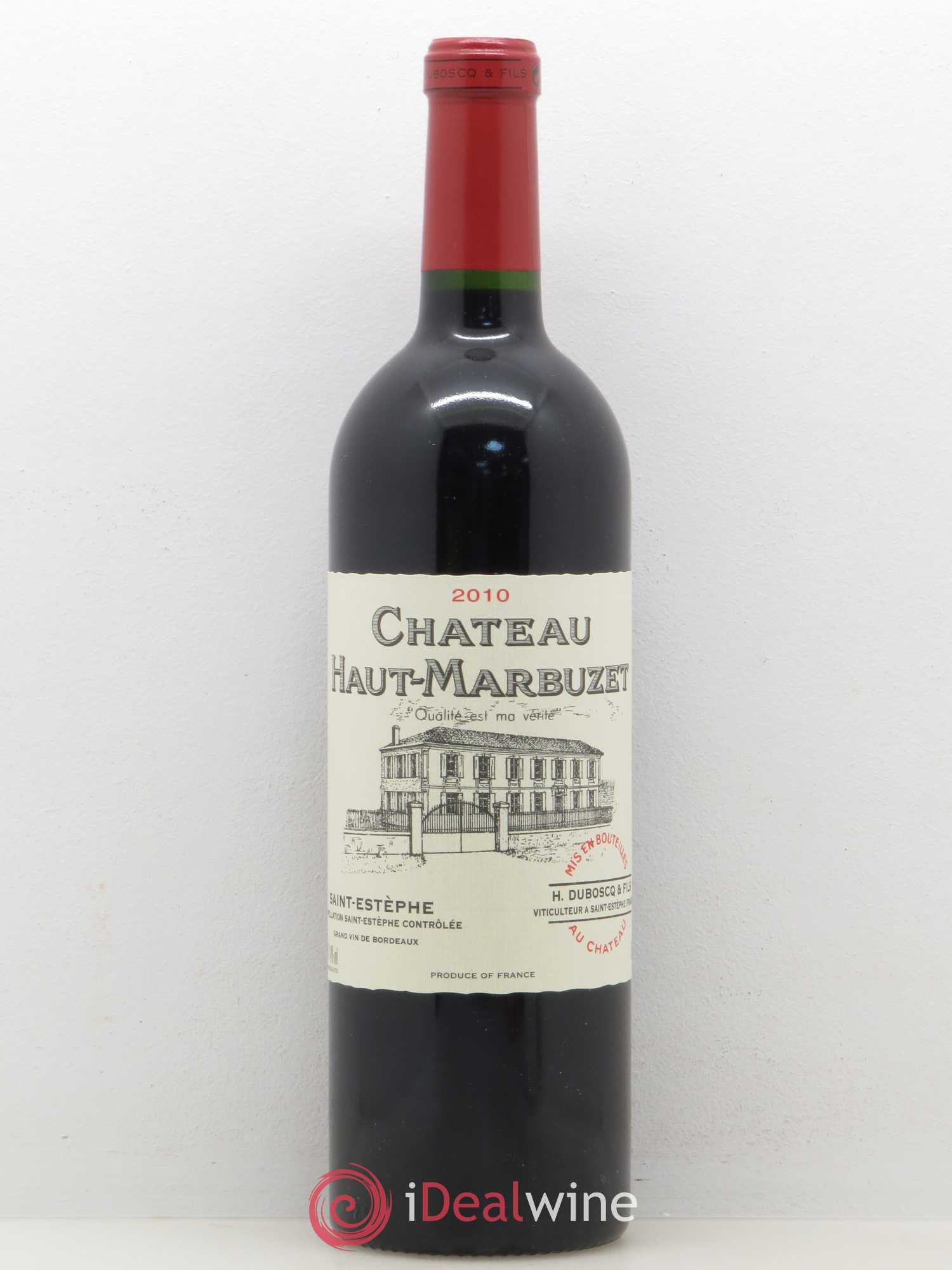 Château Haut Marbuzet 2010 - Lot de 1 bouteille - 0