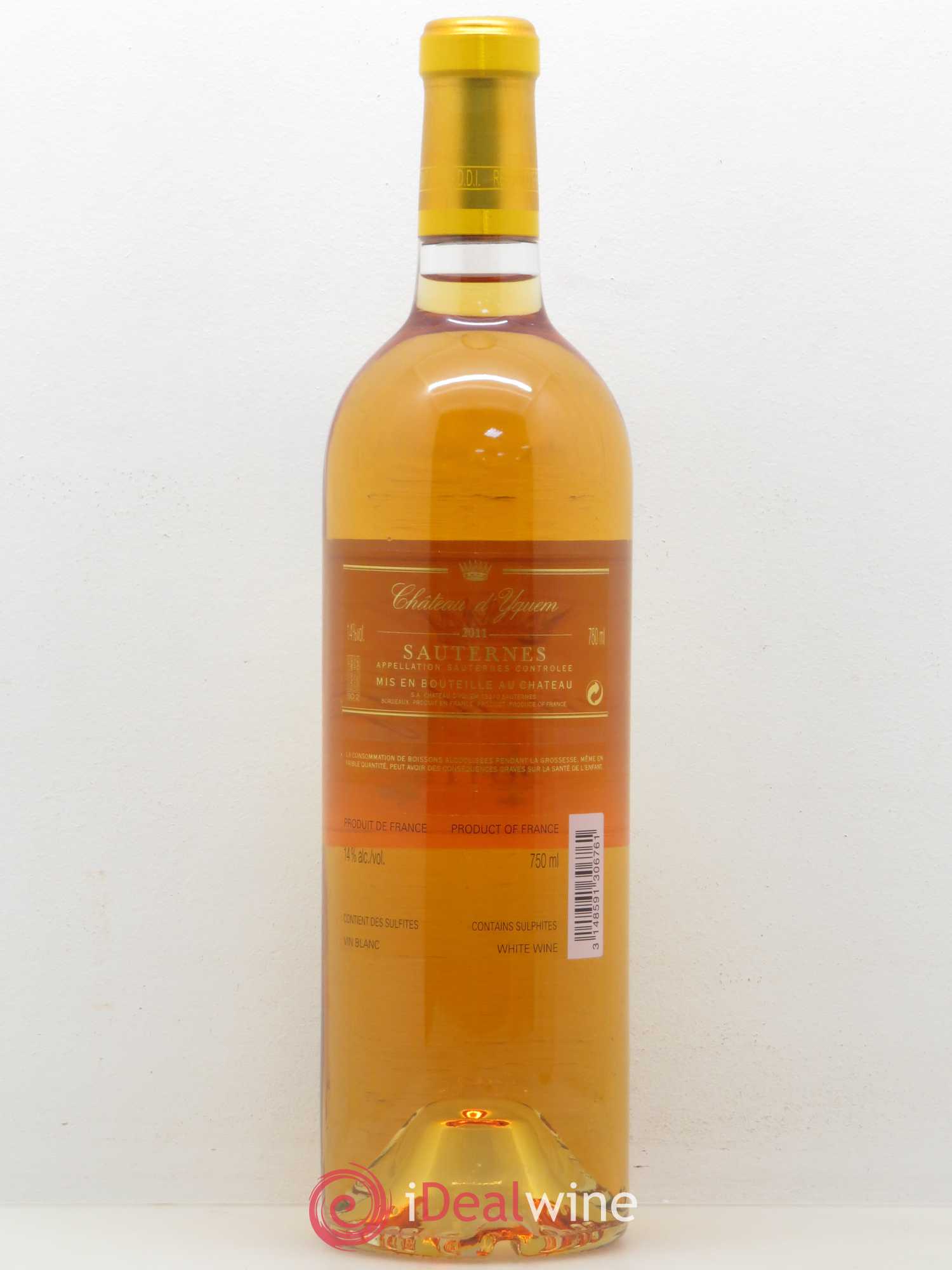 Château d' Yquem 1er Cru Classé Supérieur 2011 - Lotto di 1 bottiglia - 1