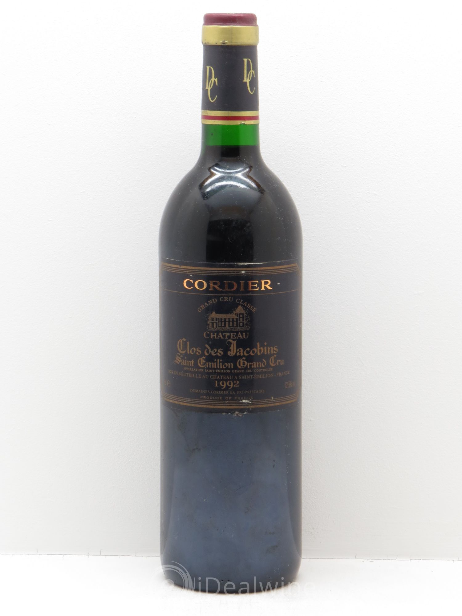 Château Clos des Jacobins Grand Cru Classé 1992 - Lot de 1 bouteille - 0