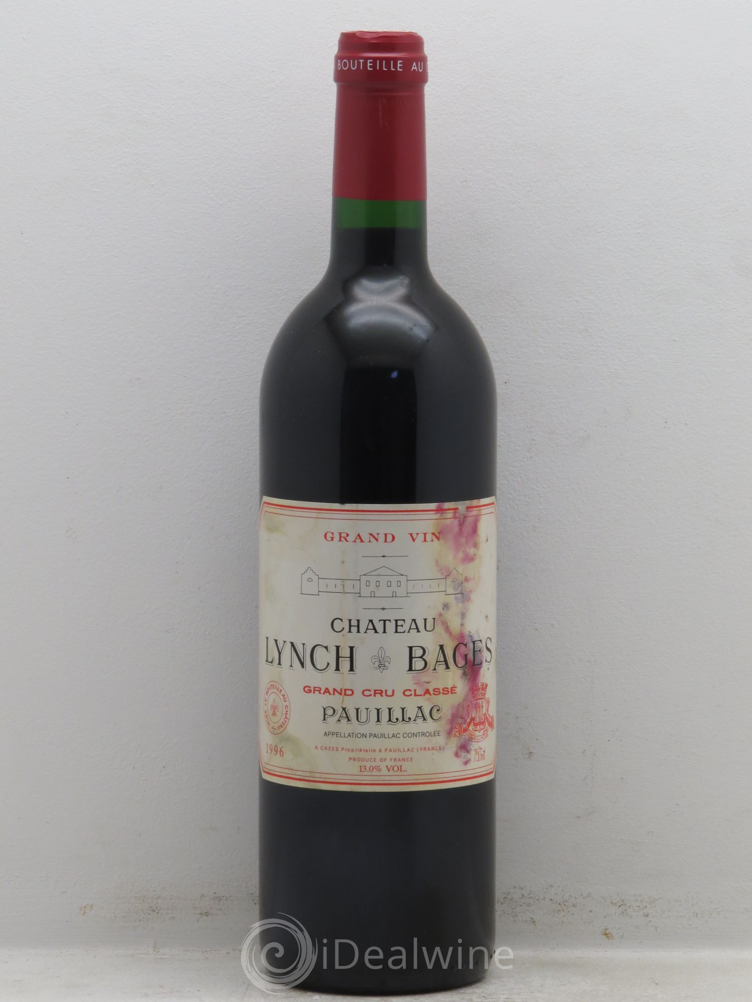 Château Lynch Bages 5ème Grand Cru Classé 1996 - Lot de 1 bouteille - 0