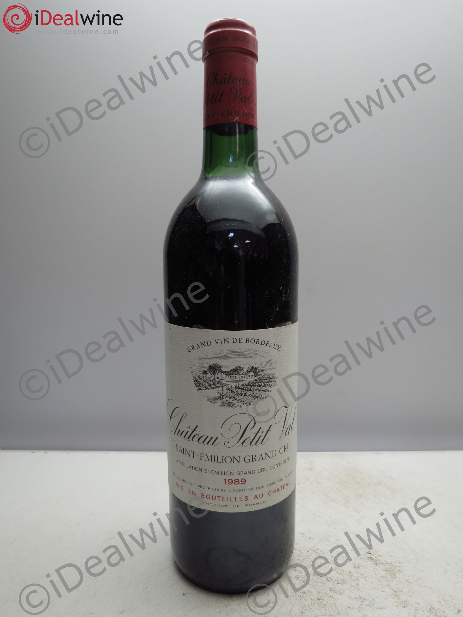 Saint-Émilion Château Petit Val 1989 - Lot de 6 bouteilles - 0