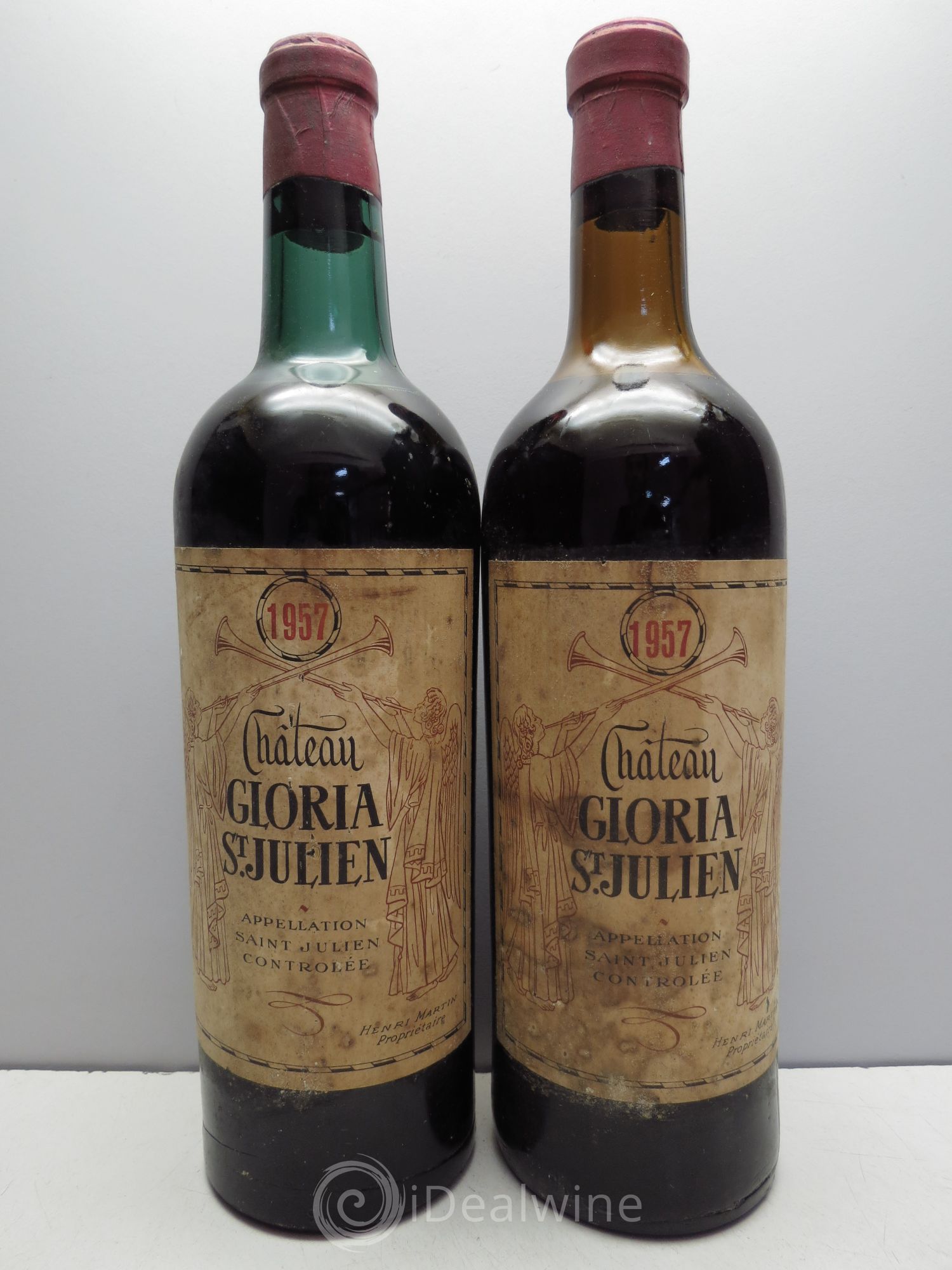 Château Gloria 1957 - Lot de 2 bouteilles - 0