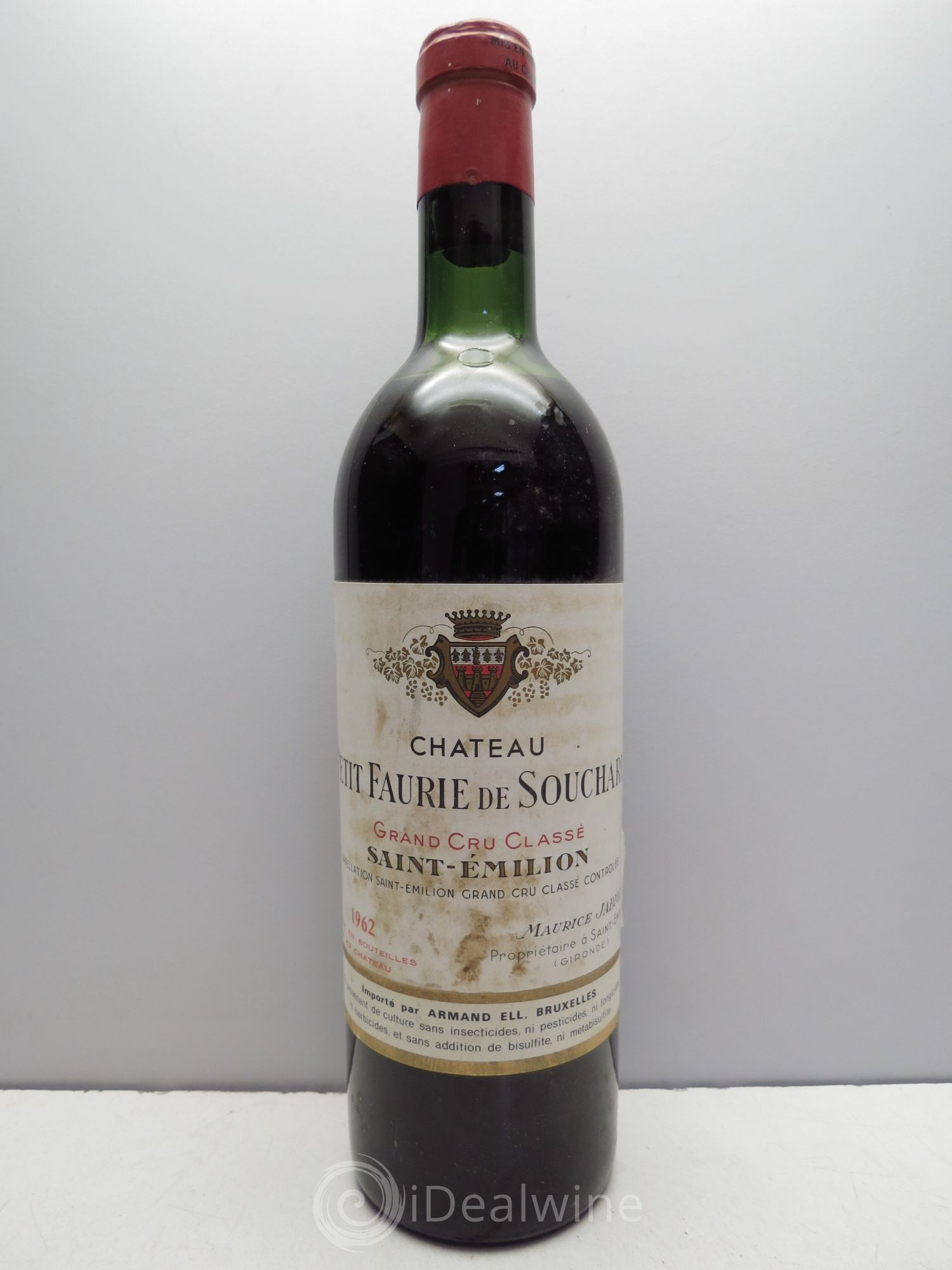 Saint-Émilion Château Petite Faurie de Souchard 1962 - Posten von 1 Flasche - 0