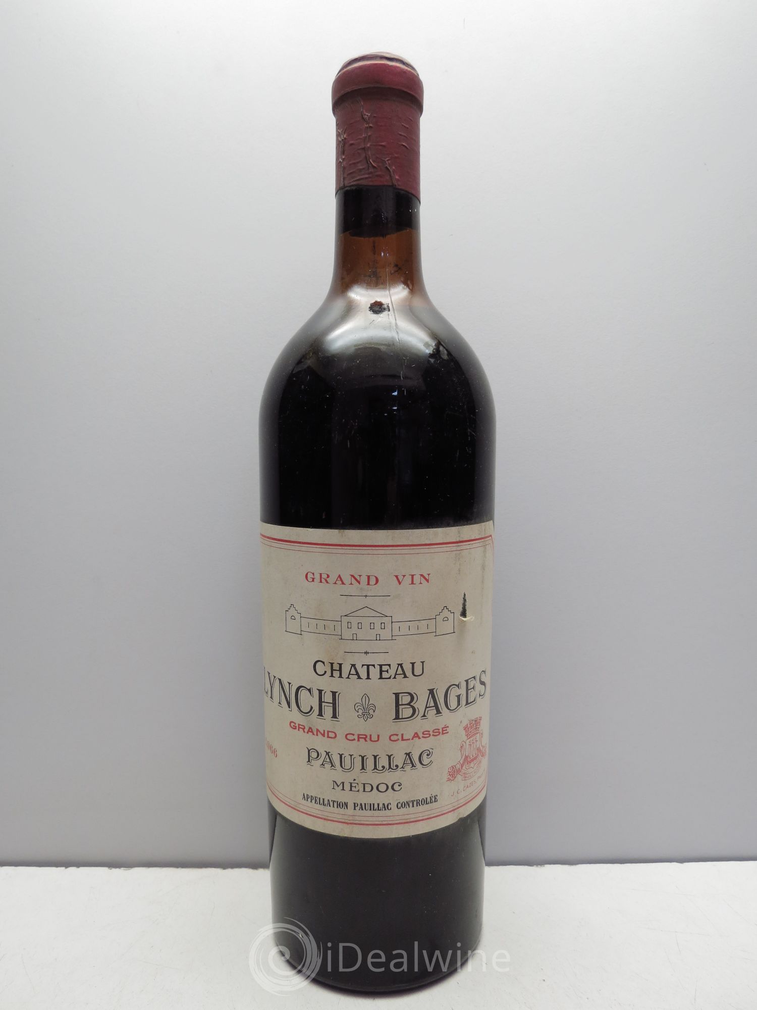 Château Lynch Bages 5ème Grand Cru Classé 1966 - Lot de 1 bouteille - 0