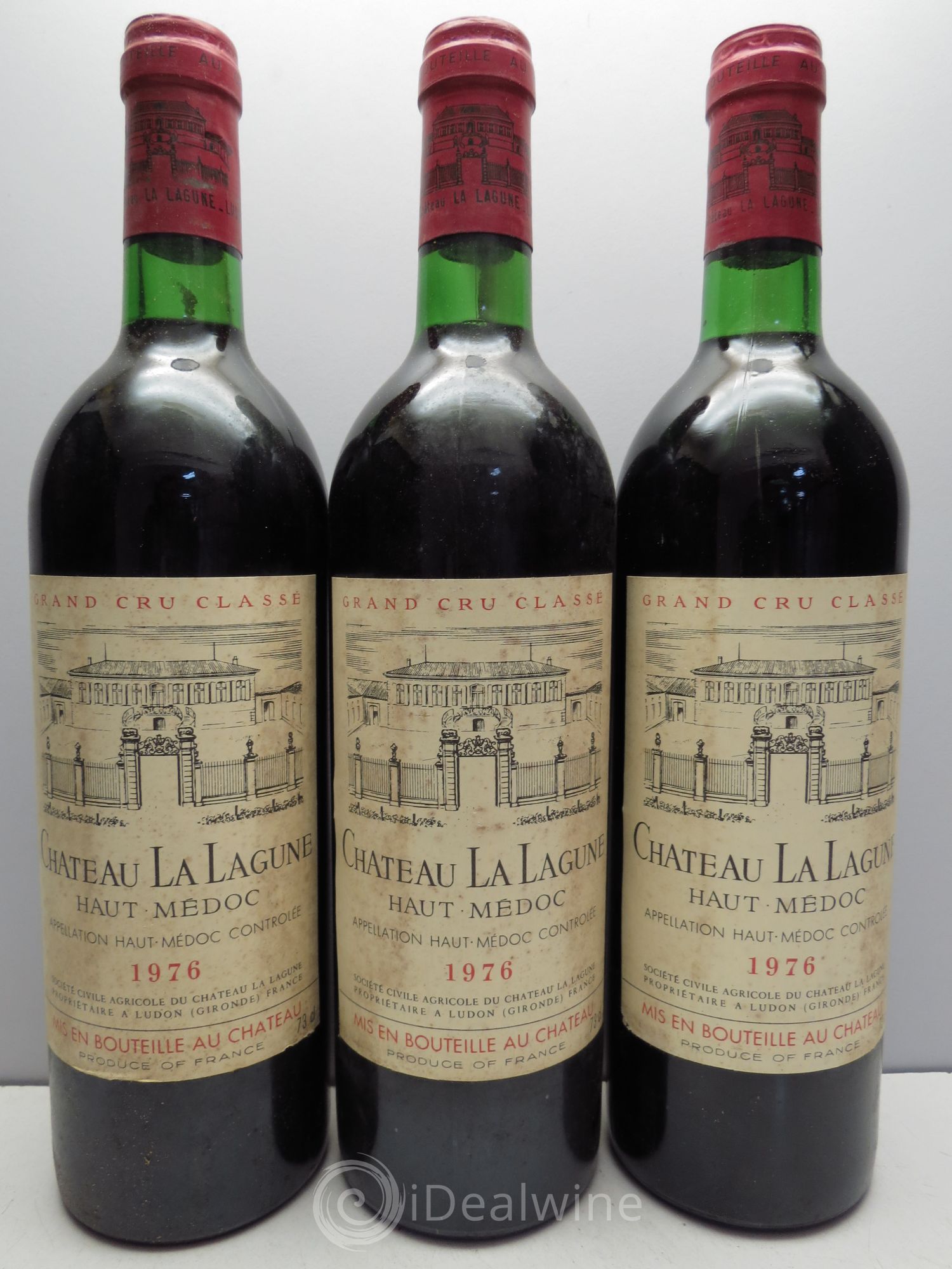 Château la Lagune 3ème Grand Cru Classé 1976 - Lot de 3 bouteilles - 0