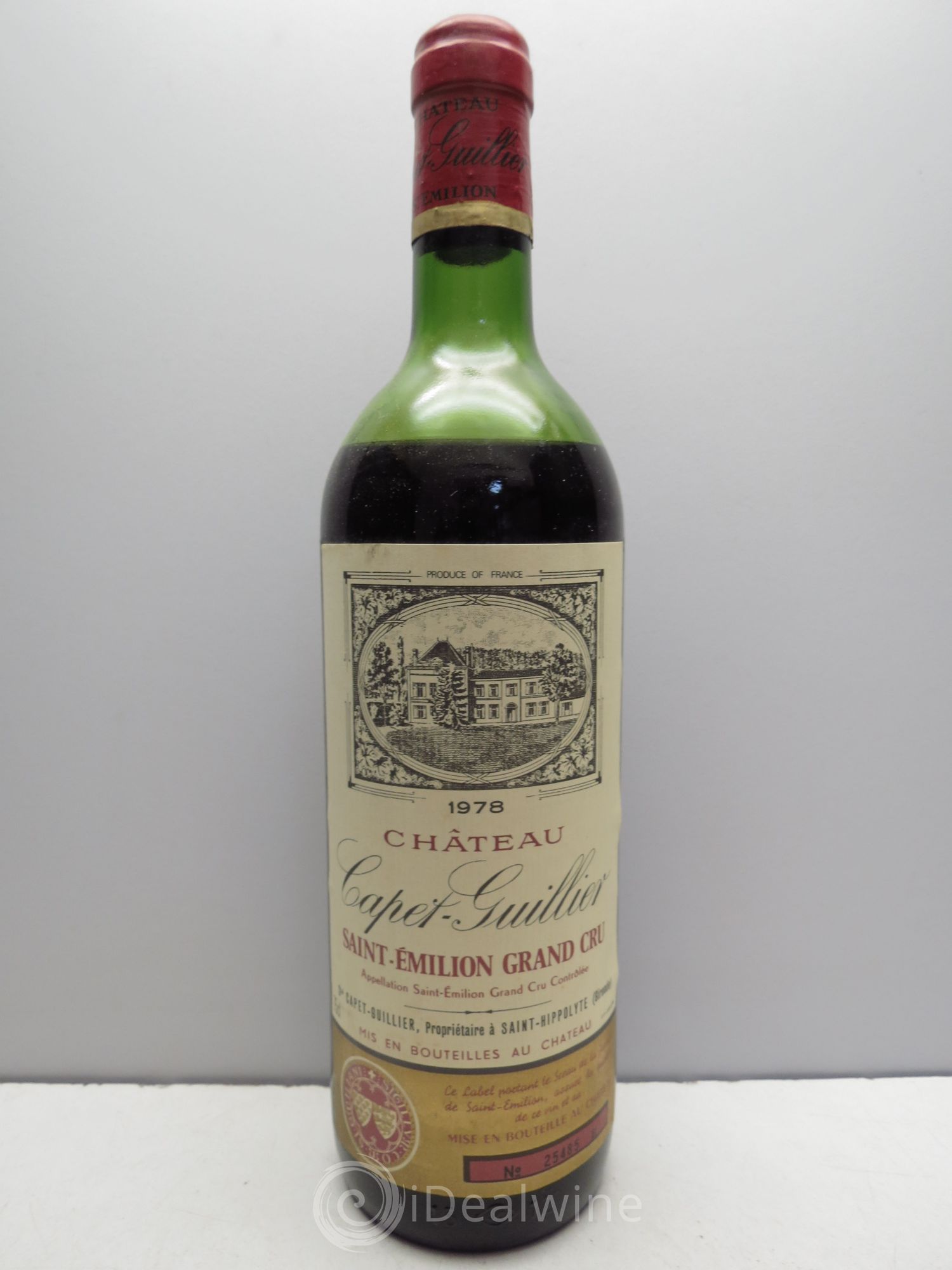 Saint-Émilion Capet Guillier 1978 - Lot de 6 bouteilles - 0