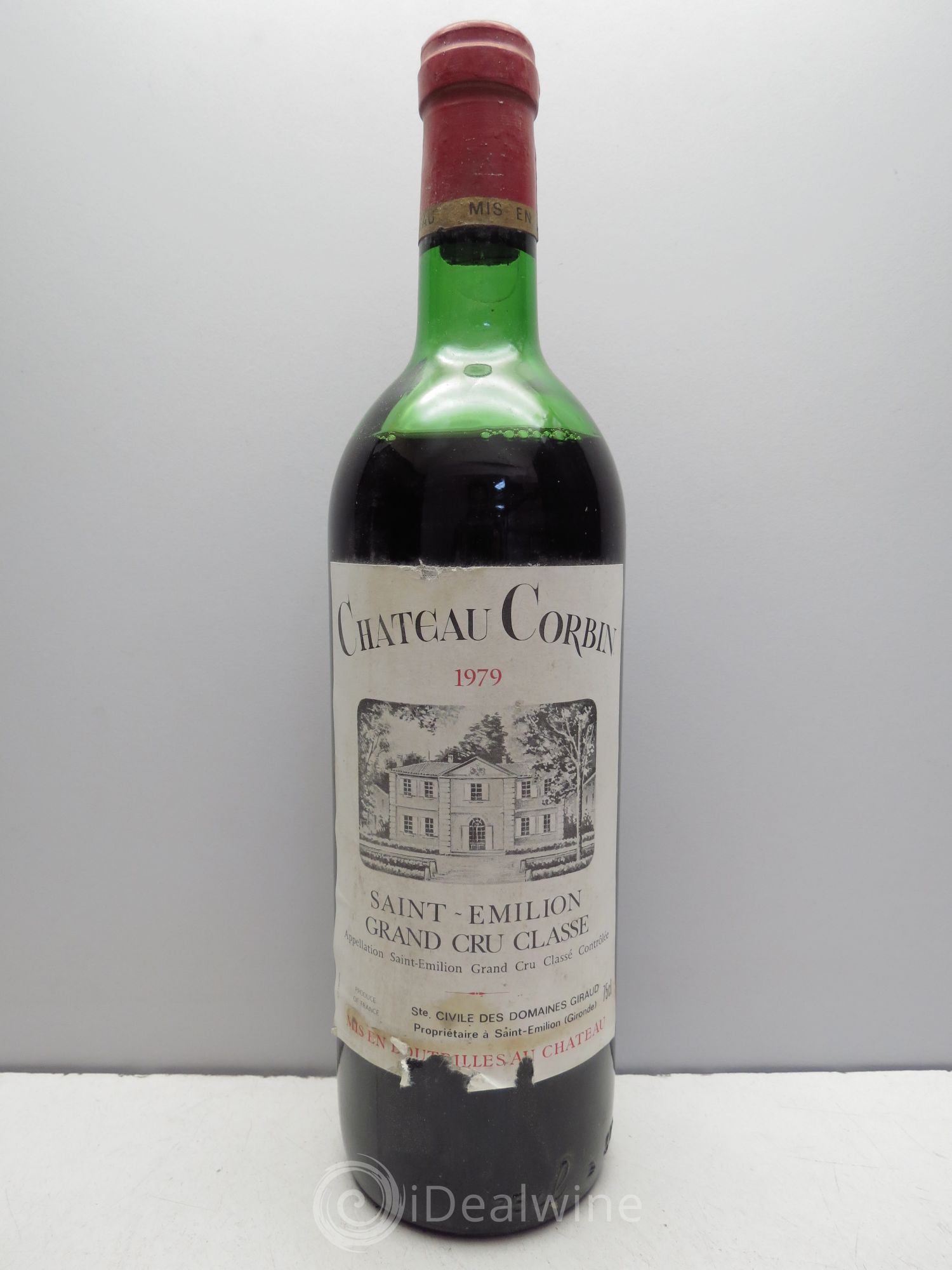 Château Corbin Grand Cru Classé 1979 - Lot de 1 bouteille - 0