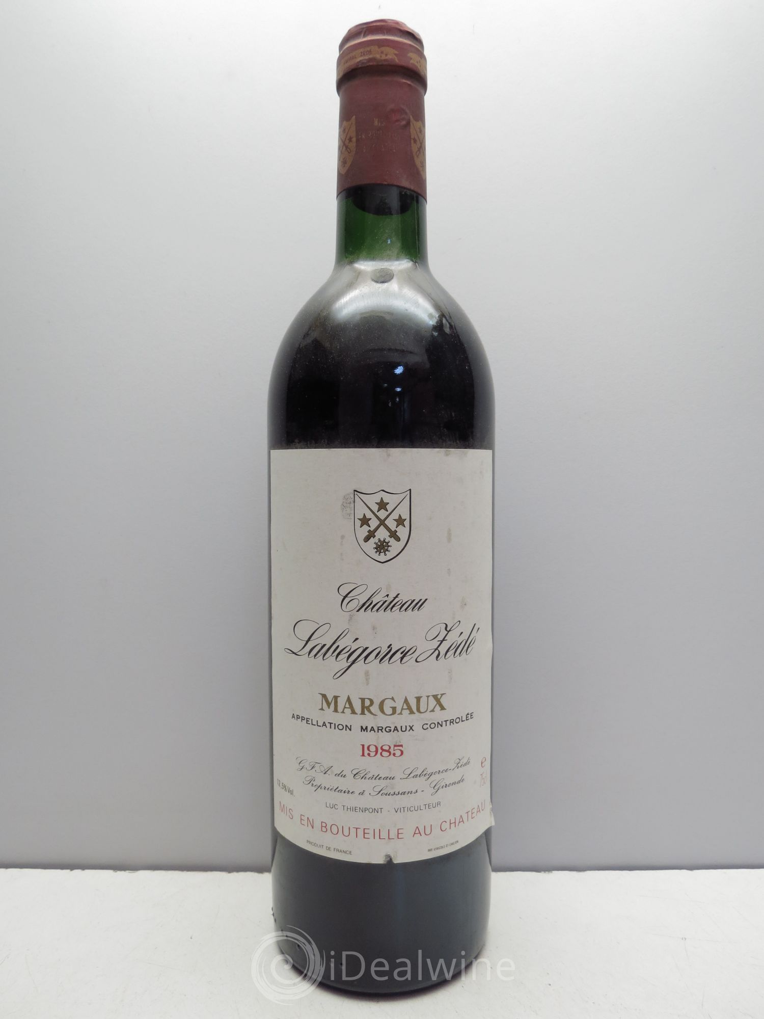 Château Labegorce Zédé Cru Bourgeois 1985 - Lot de 1 bouteille - 0