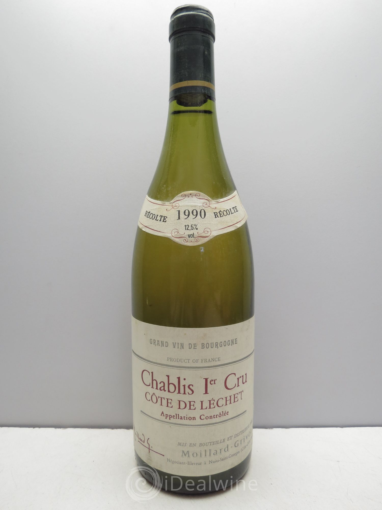 Chablis 1er Cru Moillard-Grivot 1990 - Lot de 1 bouteille - 0
