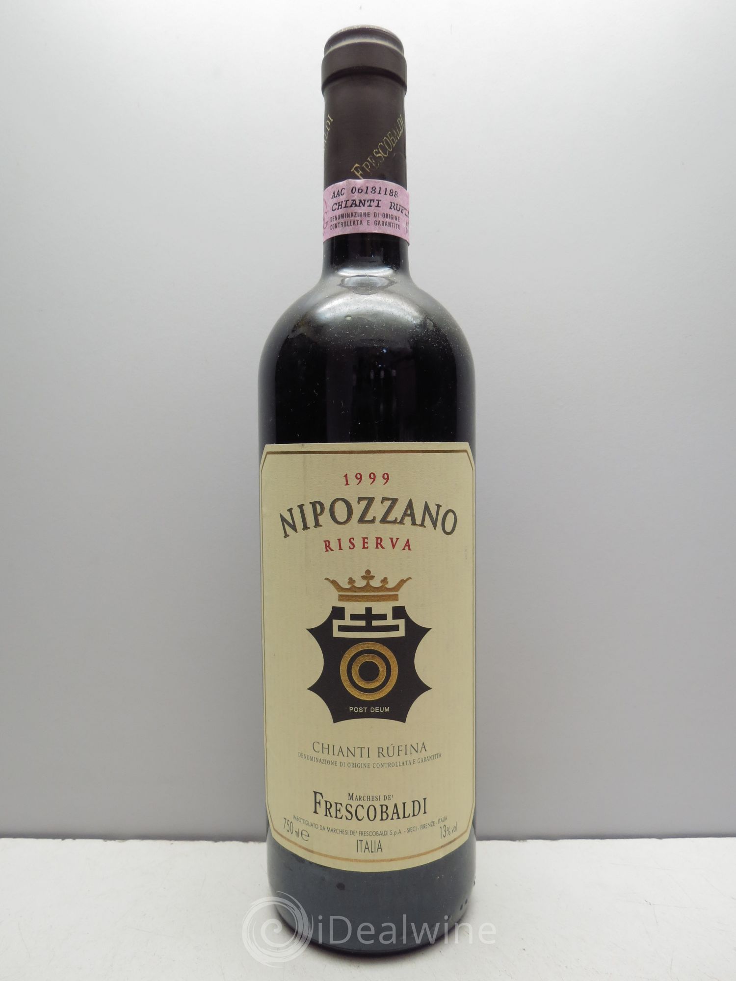 Chianti DOCG Rufina Nipozzano Riserva Frescobaldi 1999 - Lot de 6 bouteilles - 0