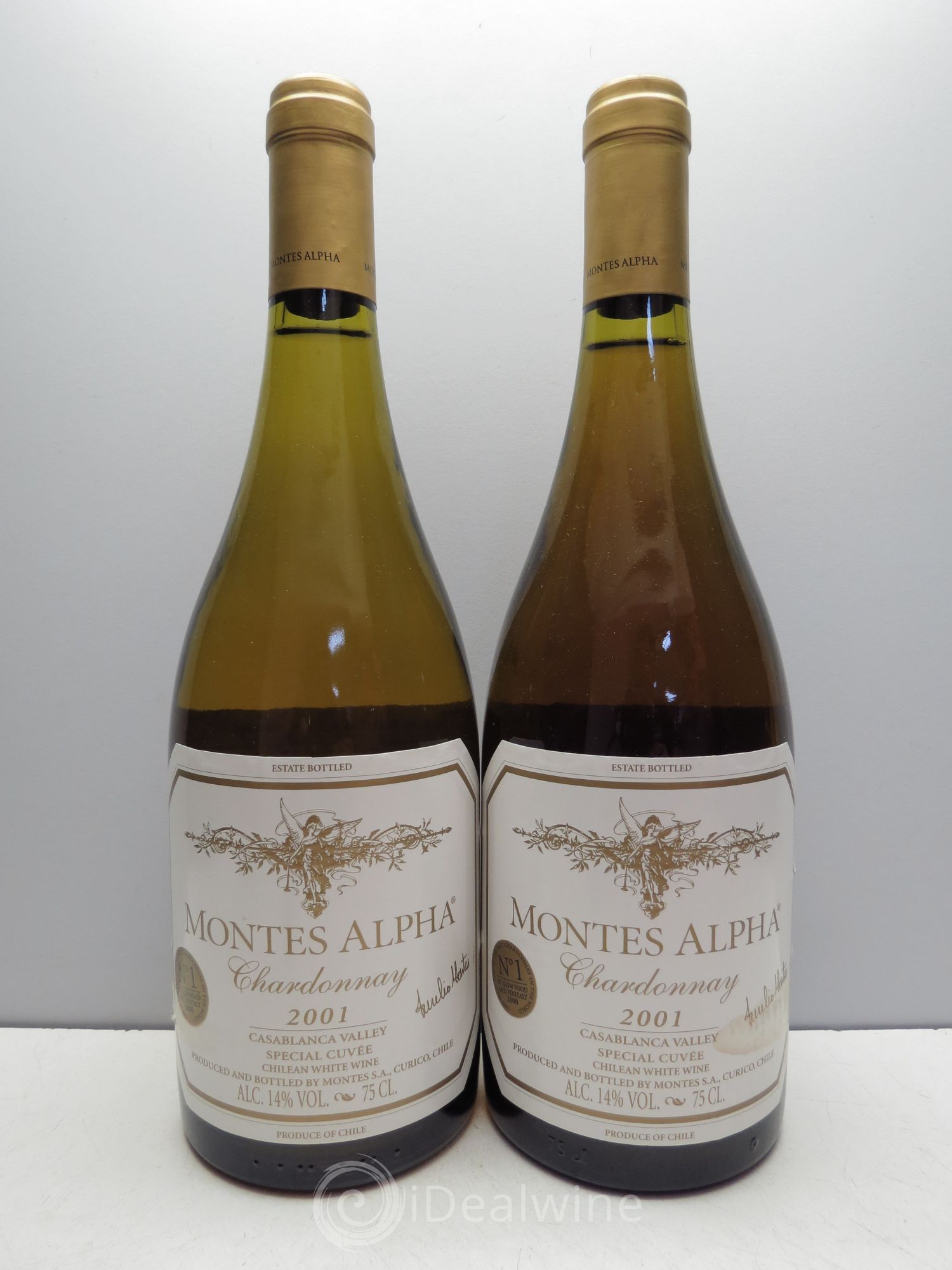 Chili Montes Alpha Chardonnay (sans prix de réserve) 2001 - Posten von 2 Flaschen - 0