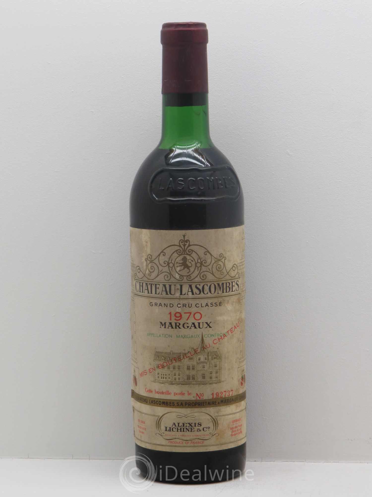 Château Lascombes 2ème Grand Cru Classé Alexis Lichine 1970 - Lot de 1 bouteille - 0