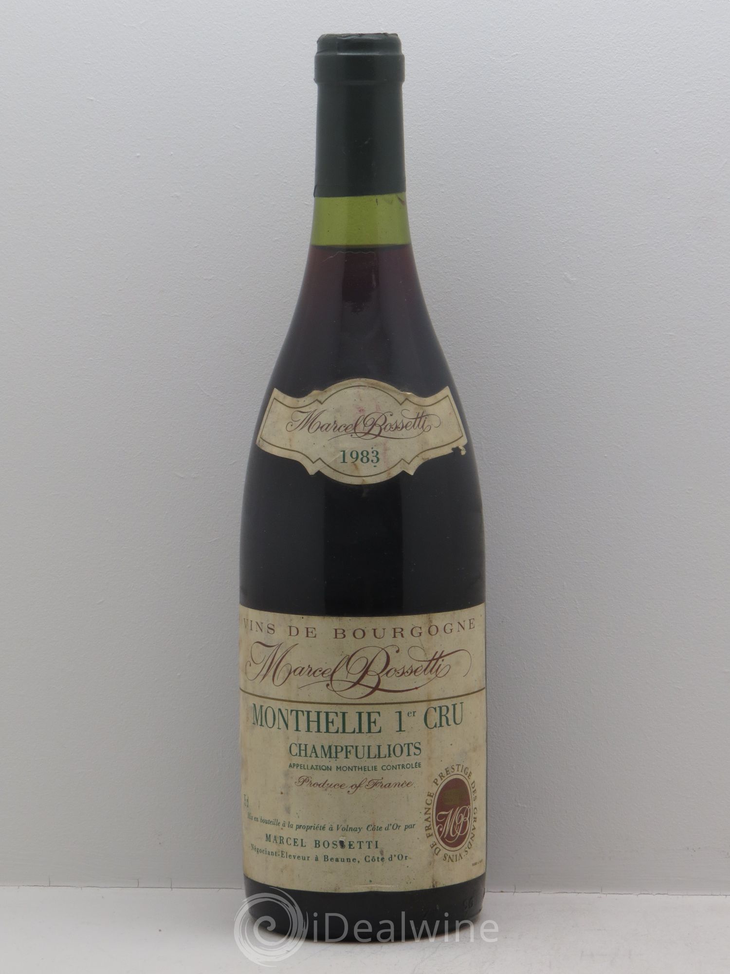 Monthélie 1er Cru M.Bosseti 1983 - Lot de 1 bouteille - 0