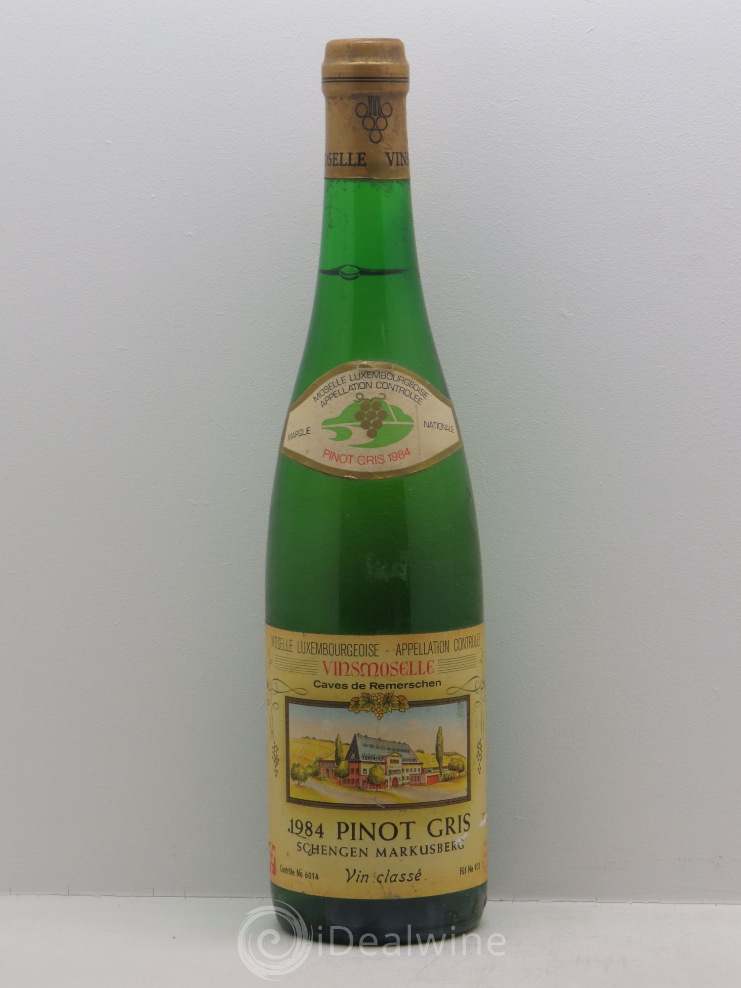 Pinot Gris Schengen Markusberg 1984 - Posten von 1 Flasche - 0