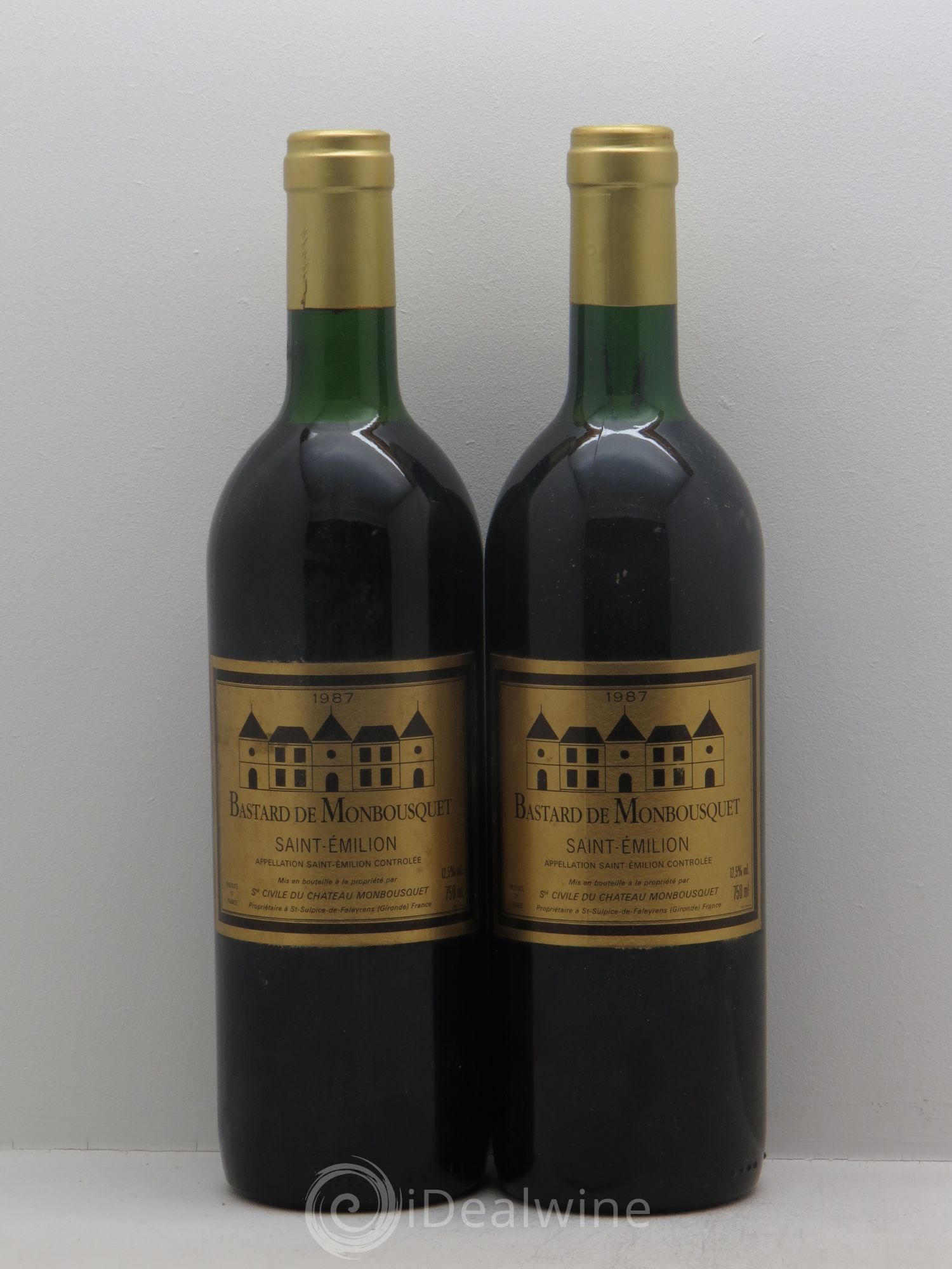 Saint-Émilion Bastard de Montbousquet 1987 - Posten von 2 Flaschen - 0