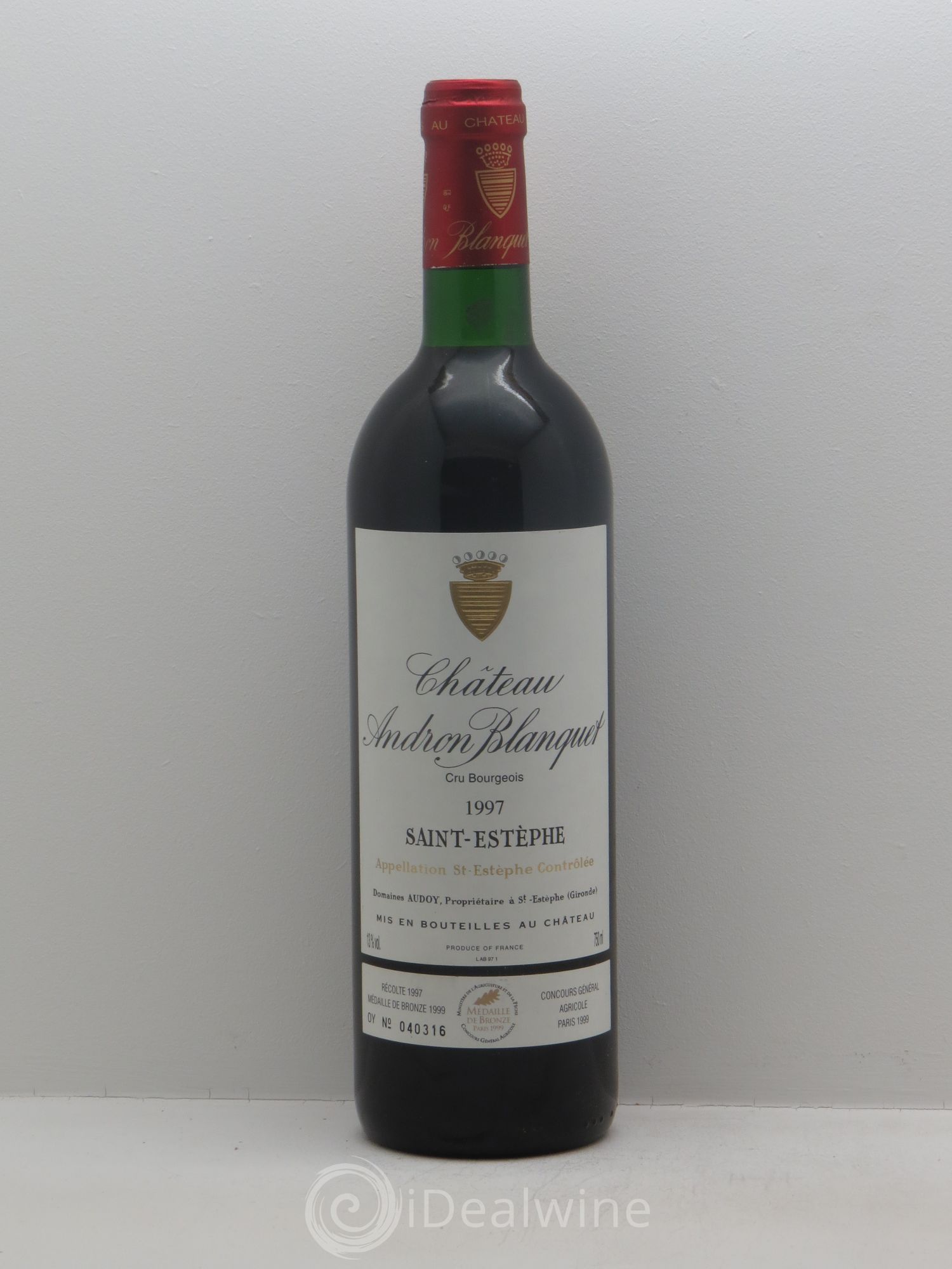 Château Andron Blanquet Cru Bourgeois 1997 - Lot de 1 bouteille - 0