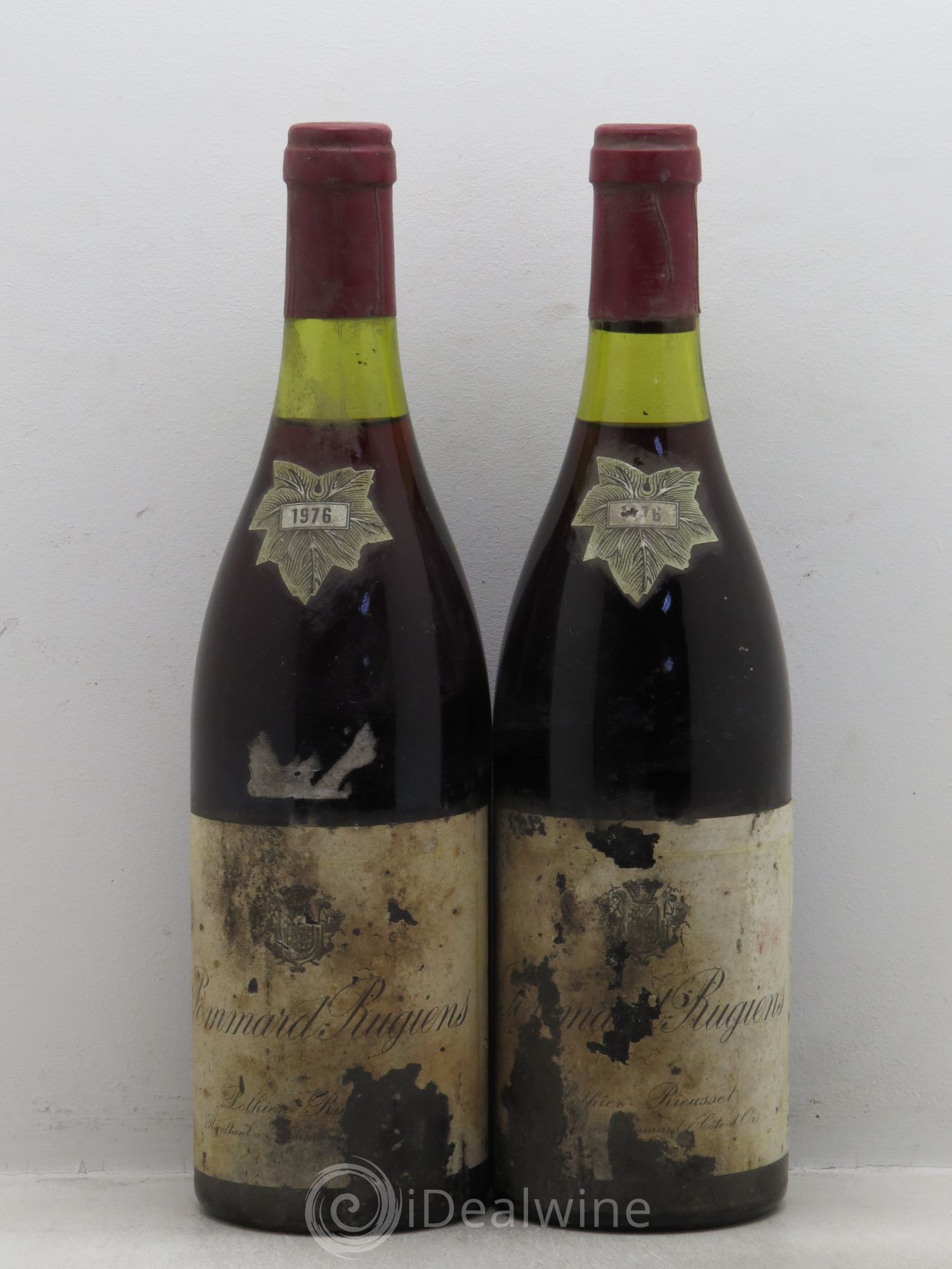 Pommard 1er Cru Lothier Rieusset 1976 - Lot de 2 bouteilles - 0