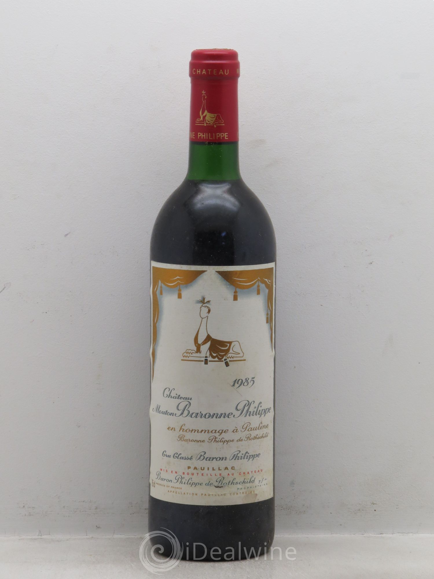 Château d' Armailhac - Mouton Baron(ne) Philippe 5ème Grand Cru Classé 1985 - Lot de 6 bouteilles - 0