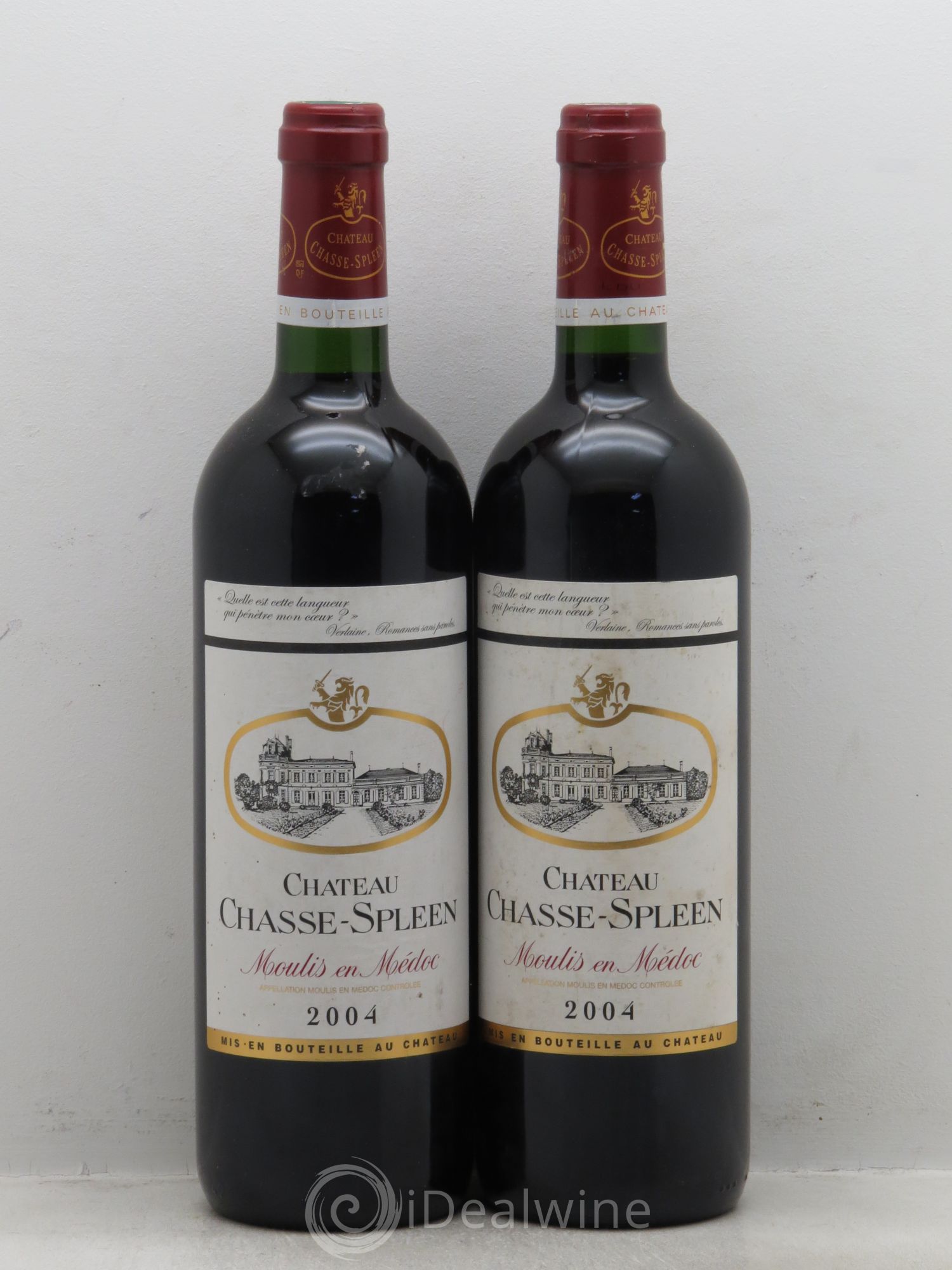 Château Chasse Spleen 2004 - Lot de 2 bouteilles - 0