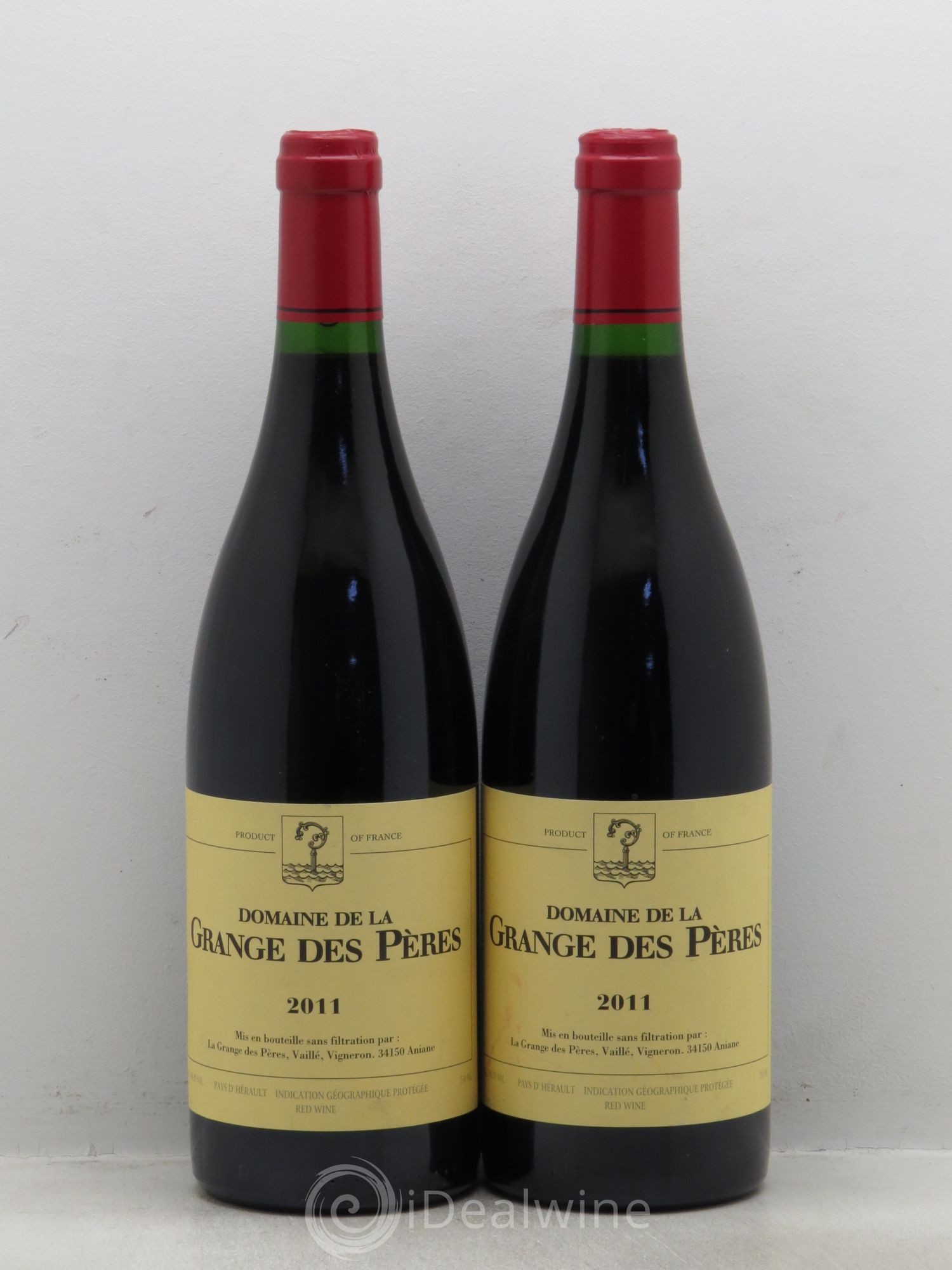 Pays d'Hérault Grange des Pères Laurent Vaillé 2011 - Lot de 2 bouteilles - 0