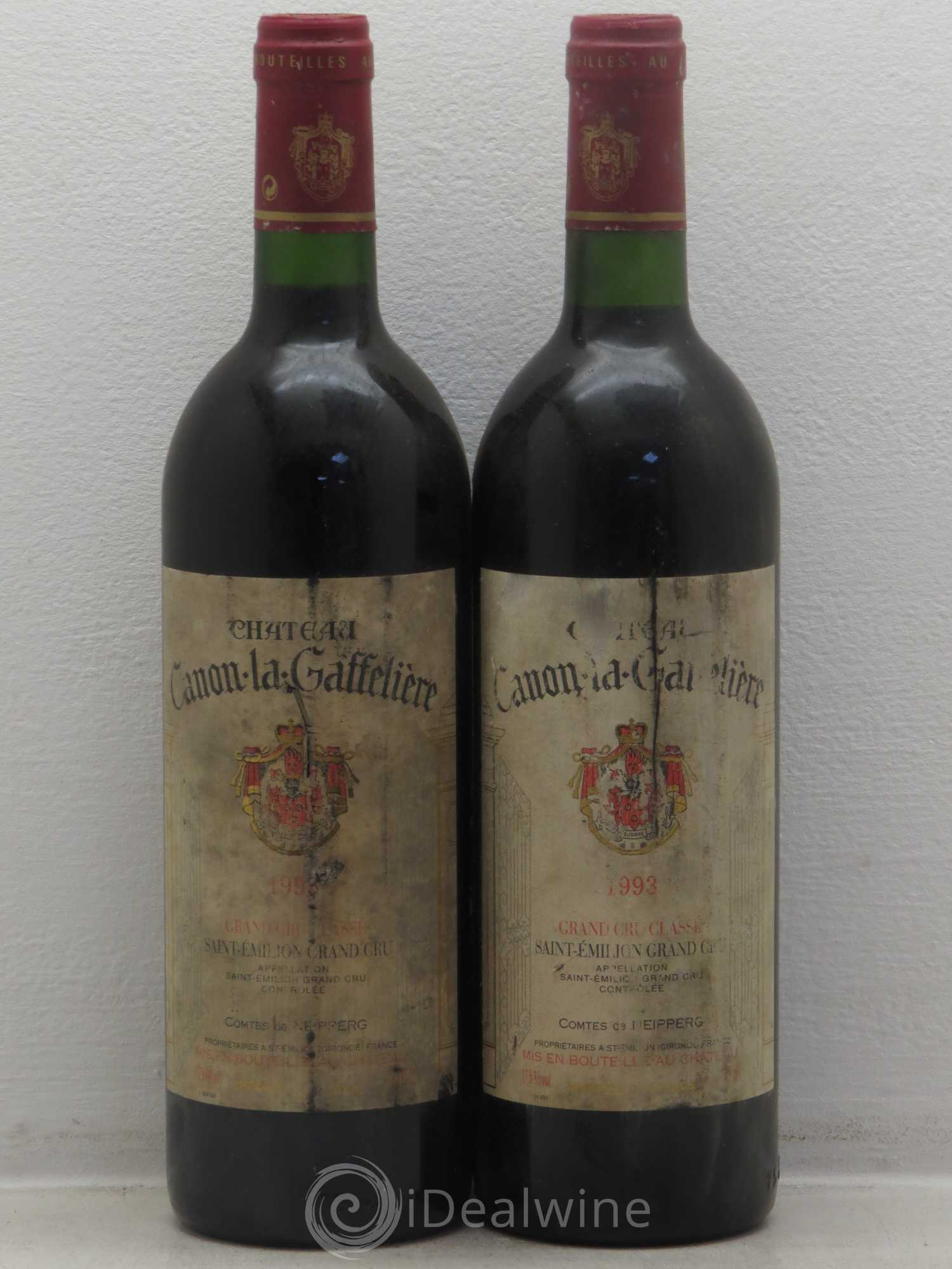 Château Canon la Gaffelière 1er Grand Cru Classé B 1993 - Lot de 2 bouteilles - 0