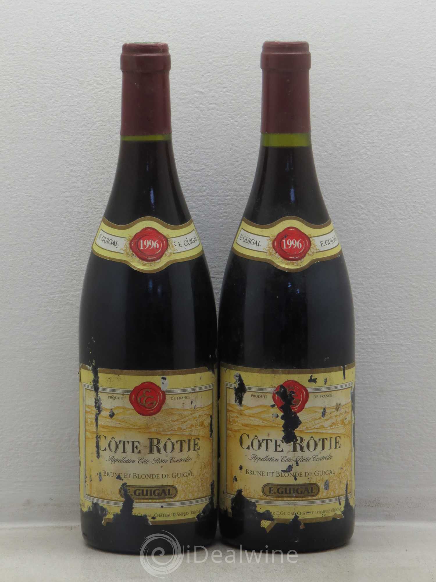 Côte-Rôtie Côtes Brune et Blonde Guigal 1996 - Lot de 2 bouteilles - 0