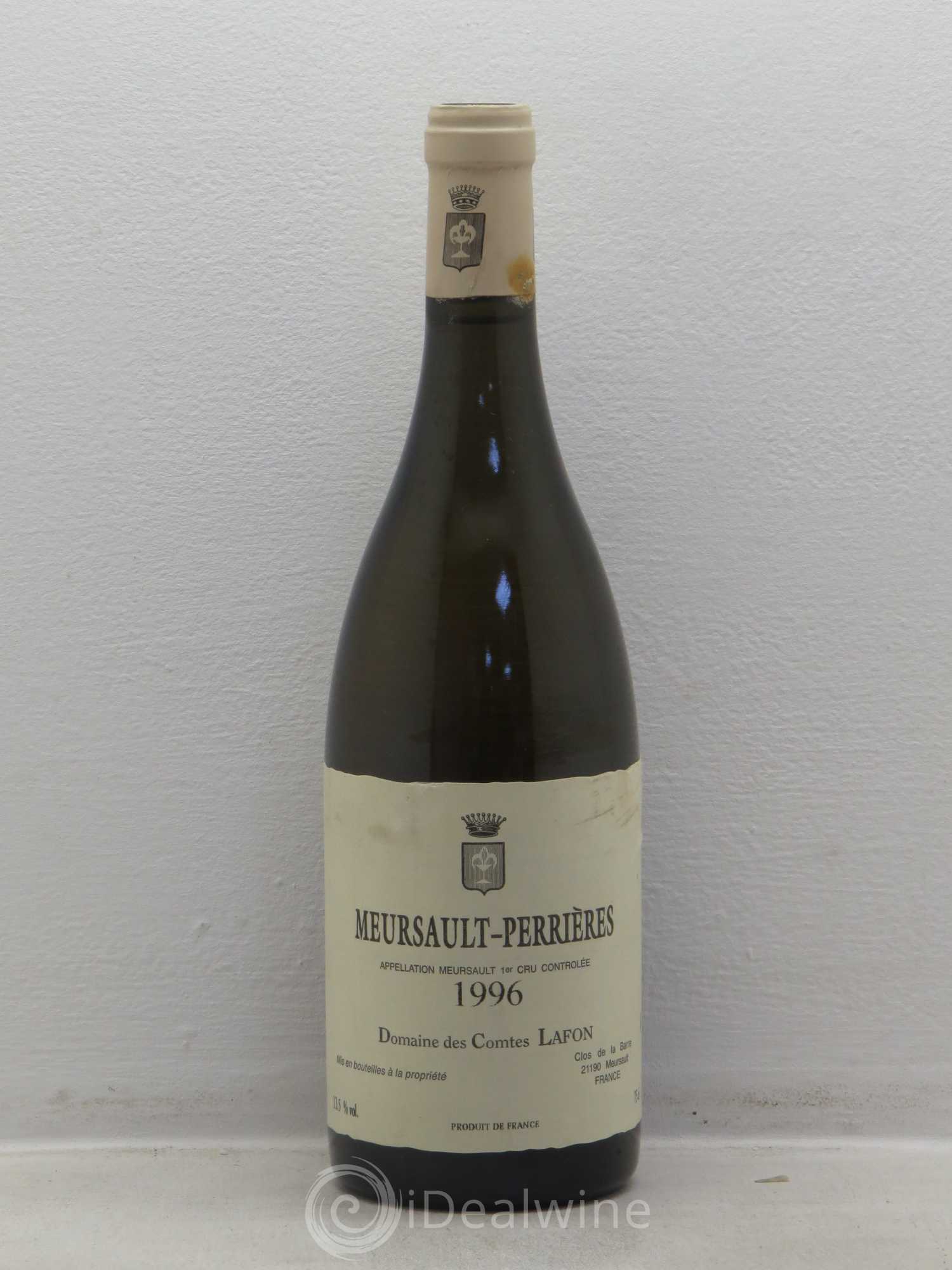 Meursault 1er Cru Perrières Comtes Lafon (Domaine des) 1996 - Lot de 1 bouteille - 0