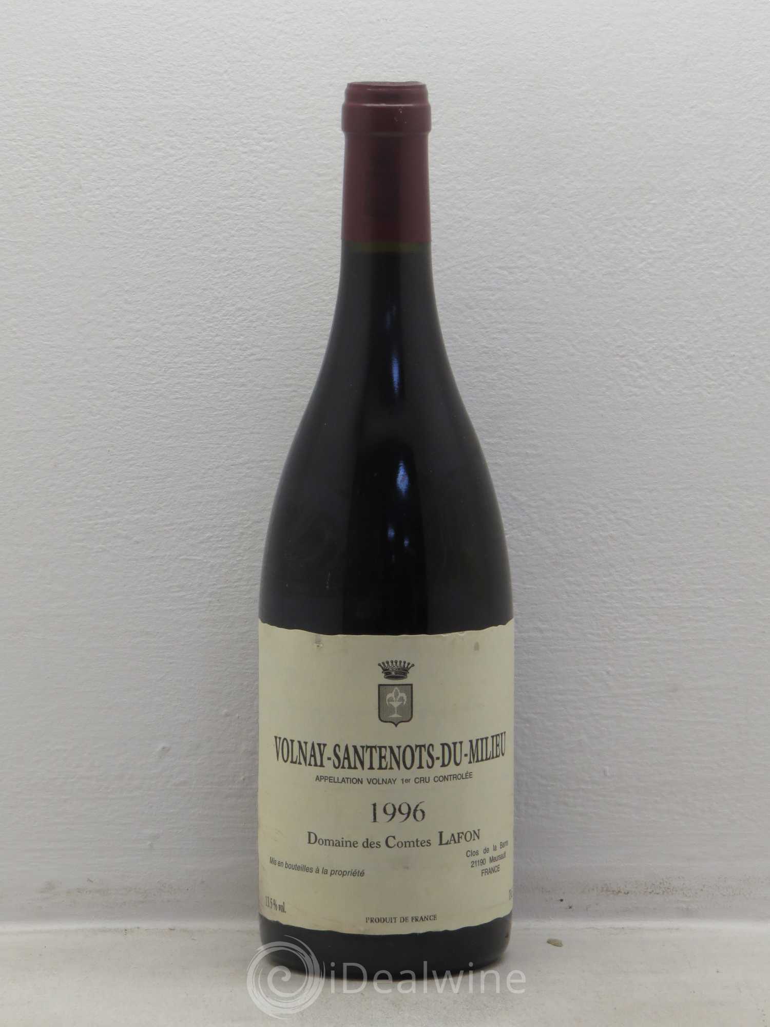 Volnay 1er Cru Santenots du Milieu Comtes Lafon (Domaine des) 1996 - Lot de 1 bouteille - 0