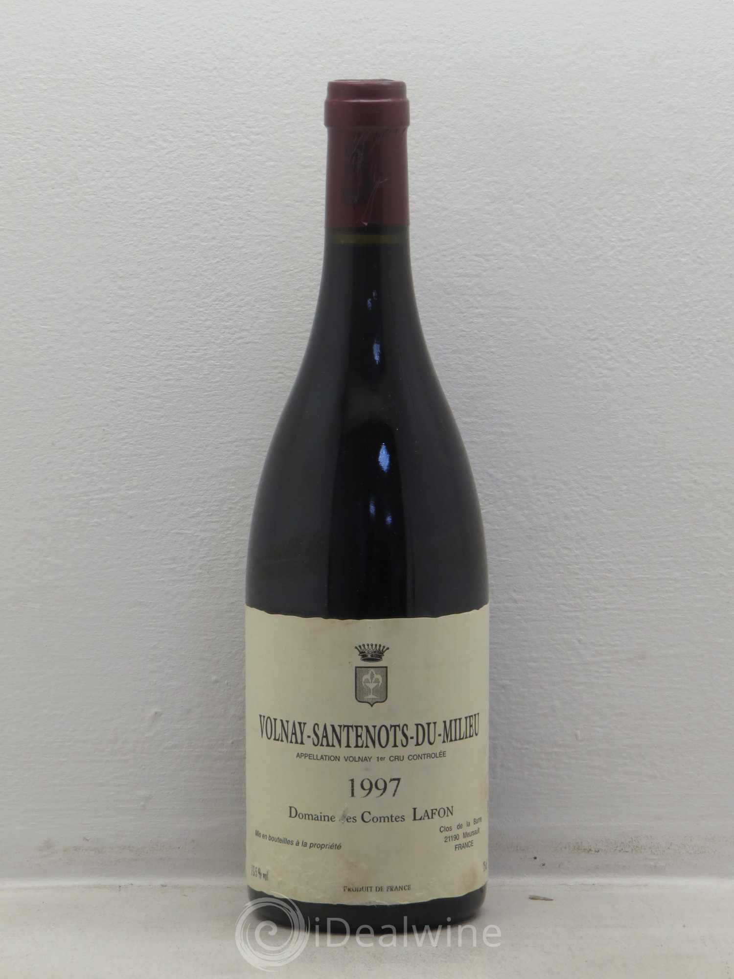 Volnay 1er Cru Santenots du Milieu Comtes Lafon (Domaine des) 1997 - Lot de 1 bouteille - 0