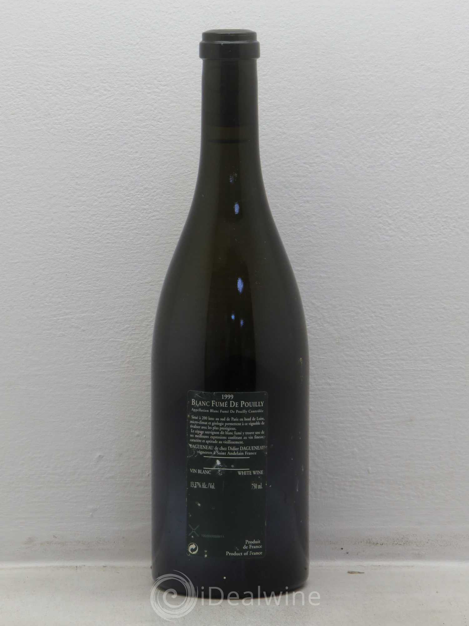 Vin de France (anciennement Pouilly-Fumé) Silex Dagueneau (Domaine Didier - Louis-Benjamin) 1999 - Lot de 1 bouteille - 1