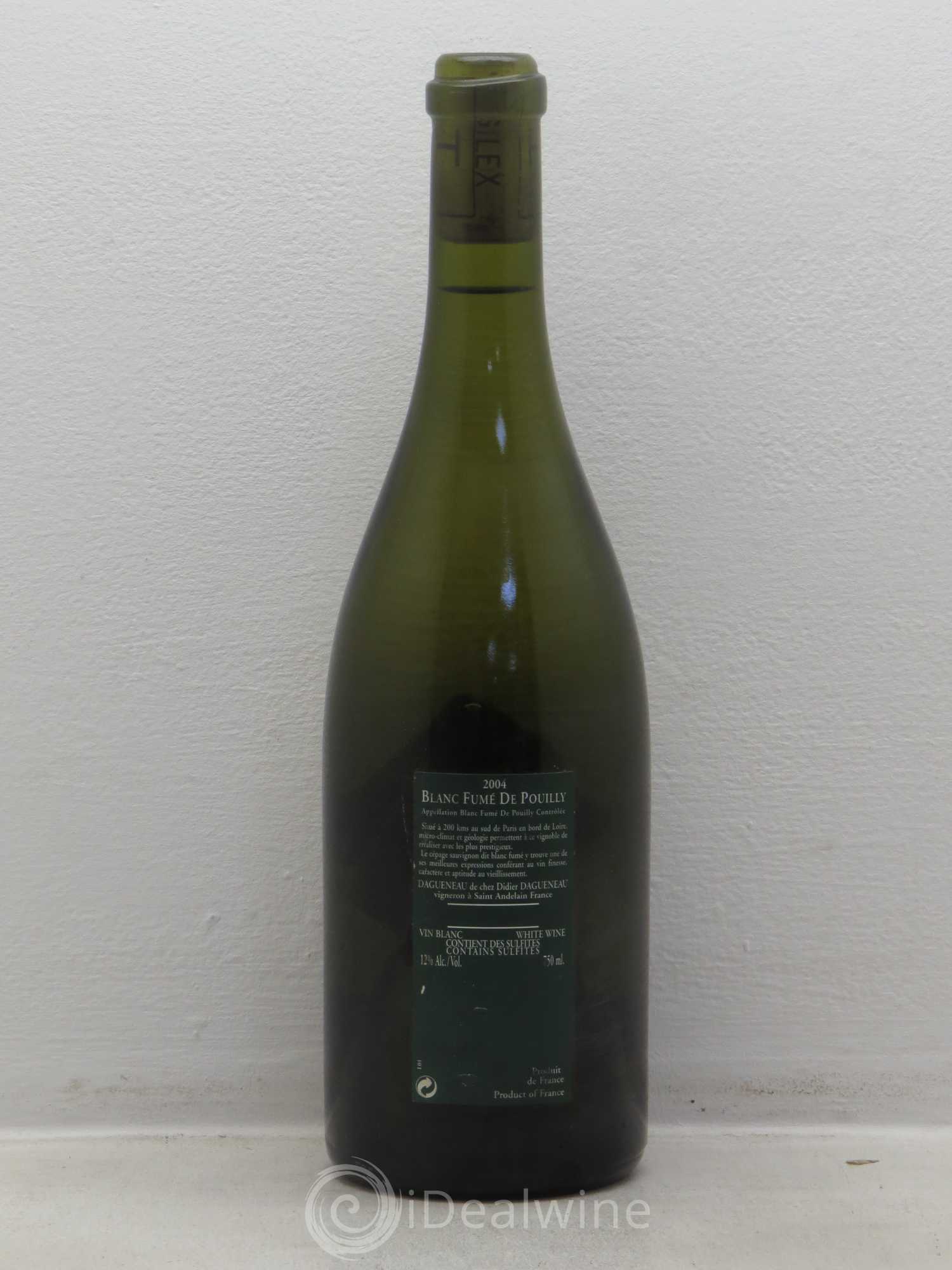 Vin de France (anciennement Pouilly-Fumé) Silex Dagueneau (Domaine Didier - Louis-Benjamin) 2004 - Lot de 1 bouteille - 1
