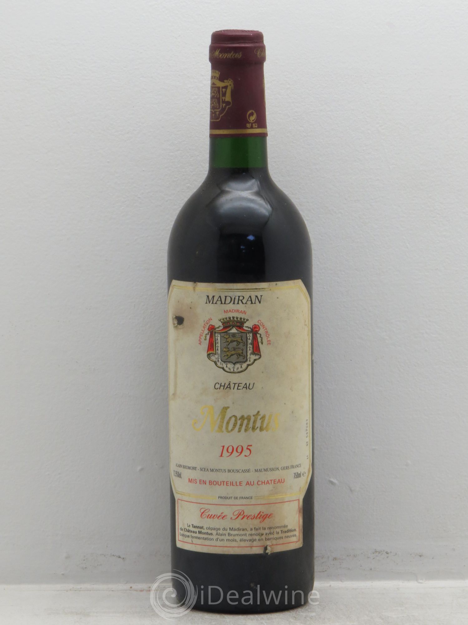 Madiran Château Montus-Prestige Alain Brumont 1995 - Lot de 1 bouteille - 0
