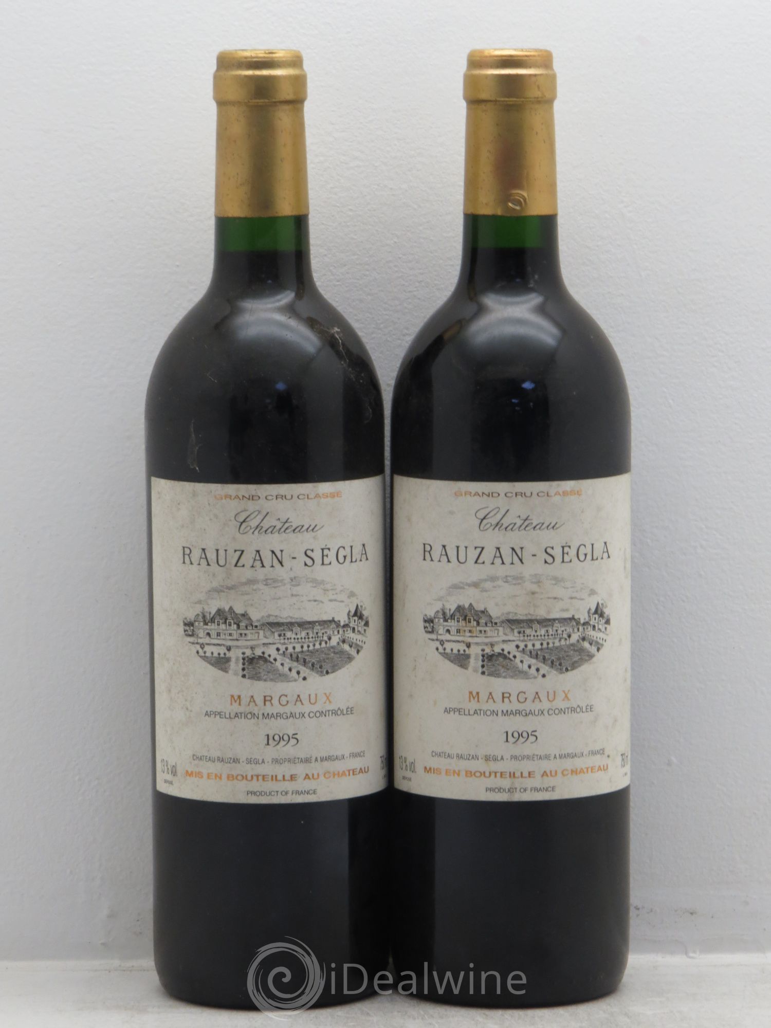 Château Rauzan Ségla Grand Cru Classé 1995 - Lot de 2 bouteilles - 0