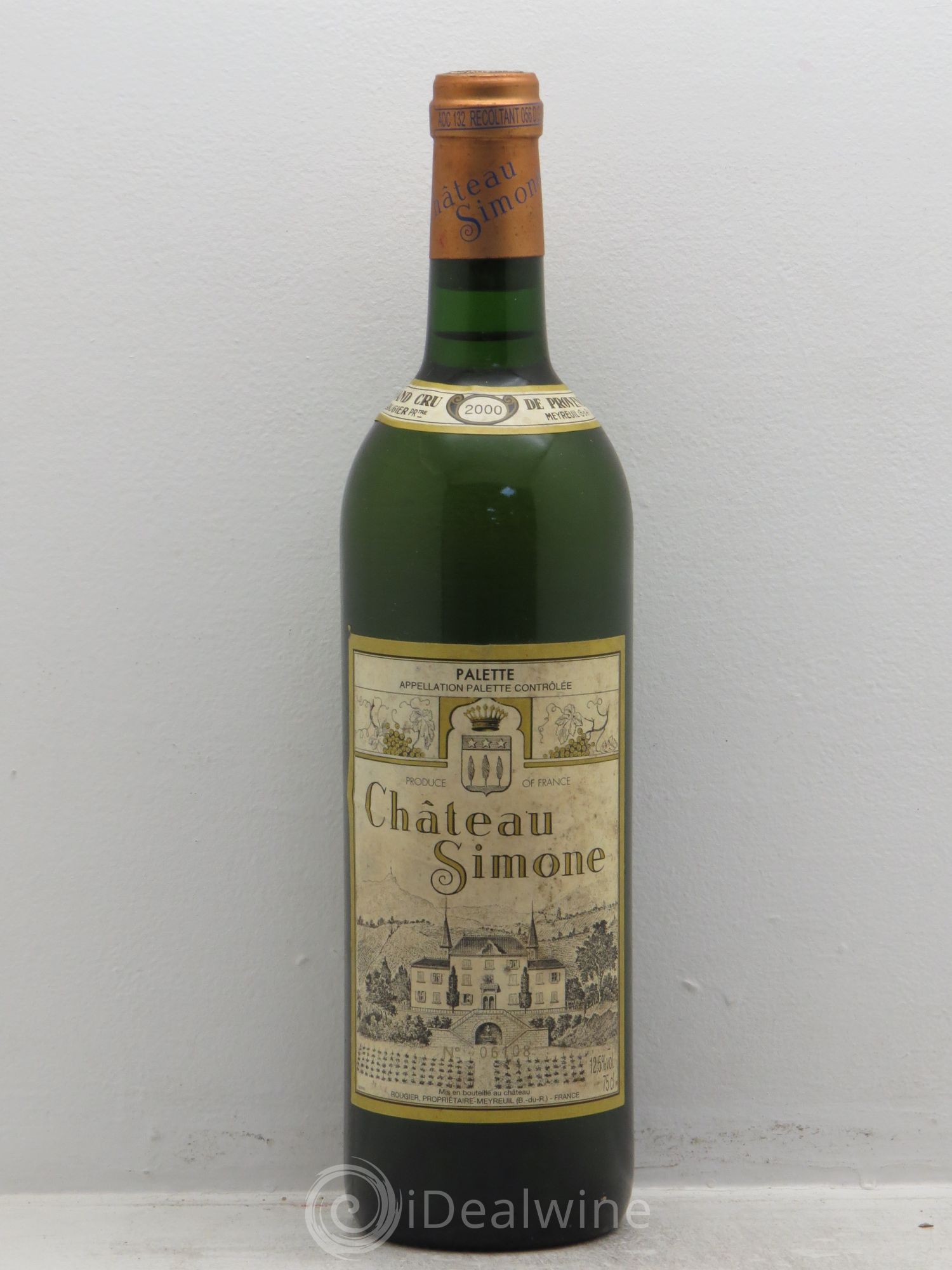 Palette Château Simone Famille Rougier 2000 - Lot de 1 bouteille - 0