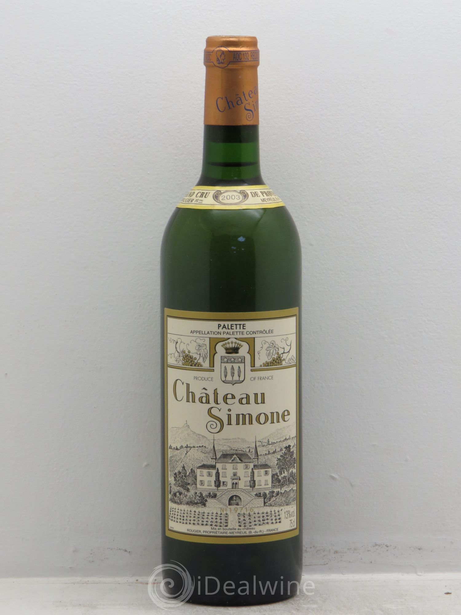 Palette Château Simone Famille Rougier 2003 - Posten von 1 Flasche - 0