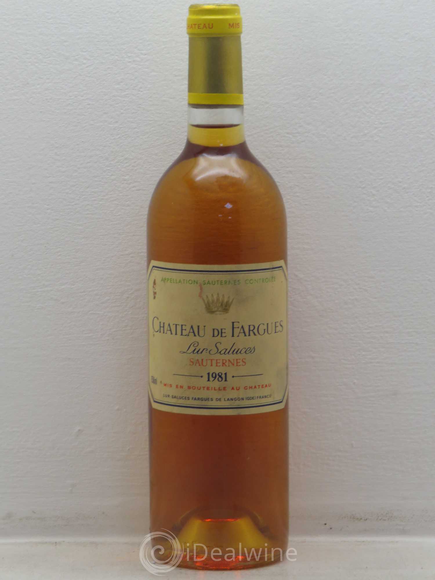 Château de Fargues 1981 - Posten von 1 Flasche - 0