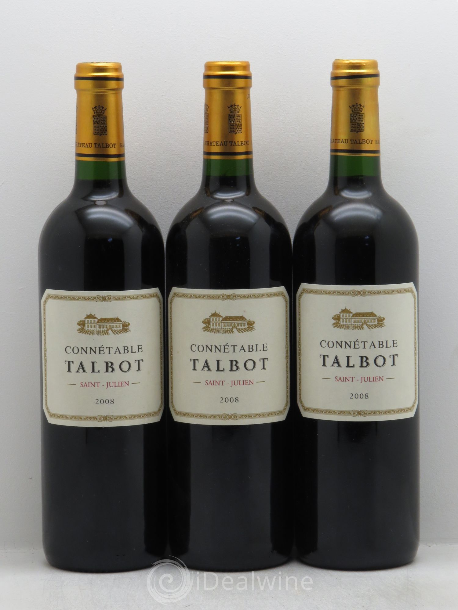 Connétable de Talbot Second Vin 2008 - Lot de 3 bouteilles - 0