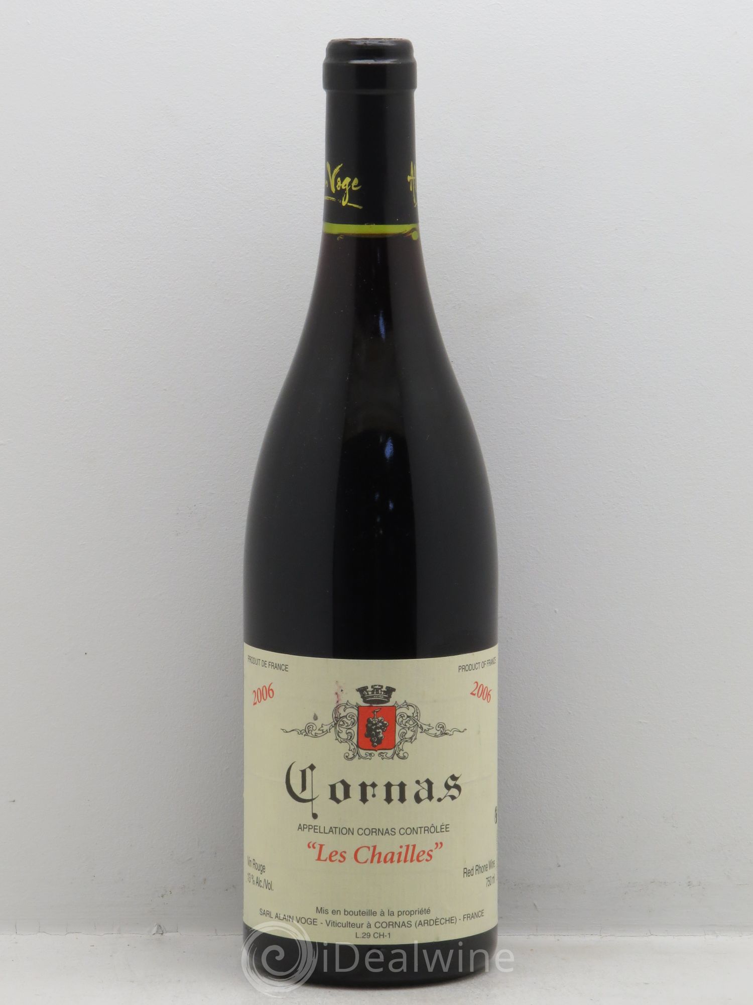 Cornas Les Chailles Alain Voge (Domaine) 2006 - Lot de 1 bouteille - 0