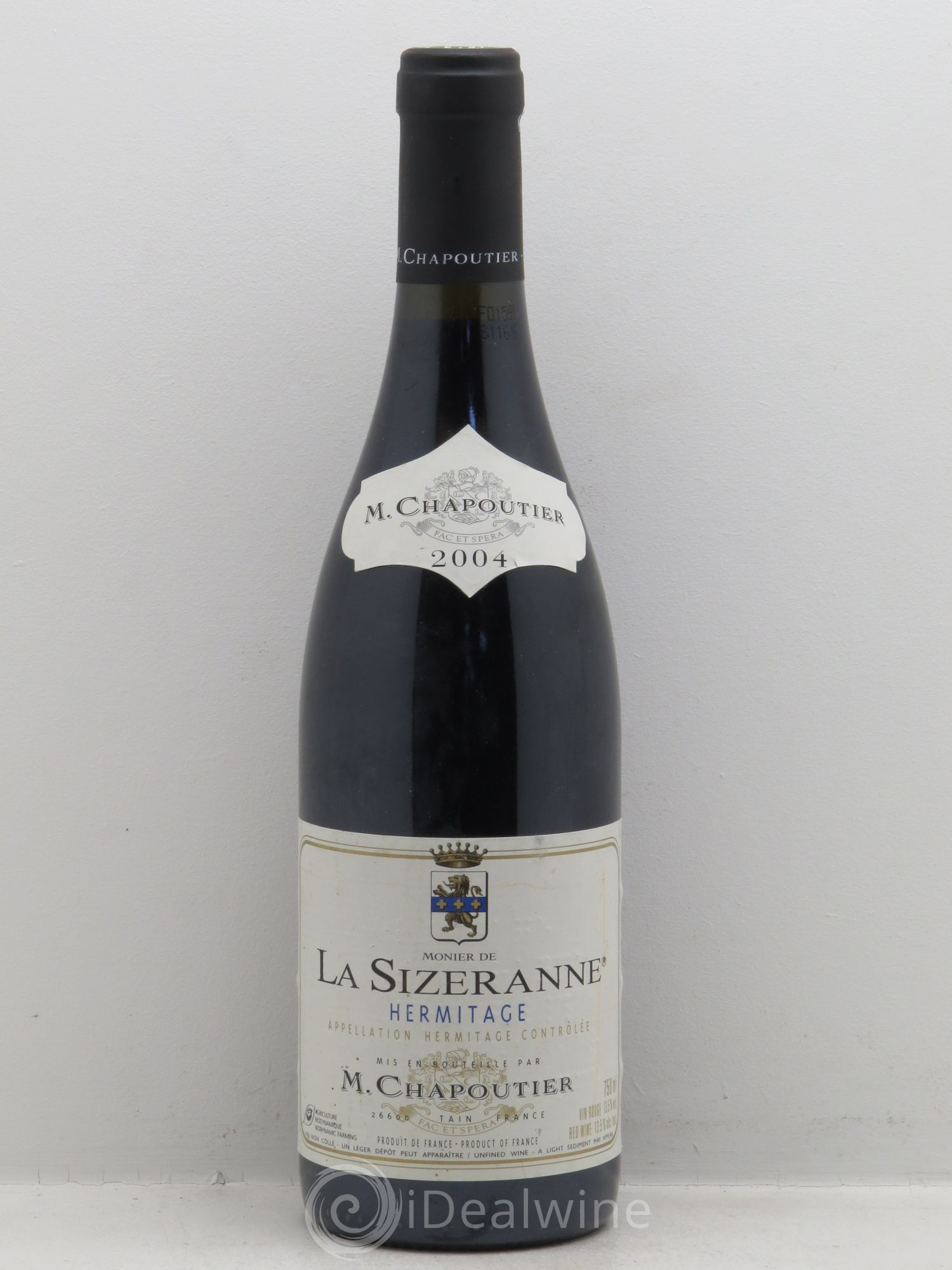 Hermitage Monier de La Sizeranne Chapoutier 2004 - Lot de 1 bouteille - 0