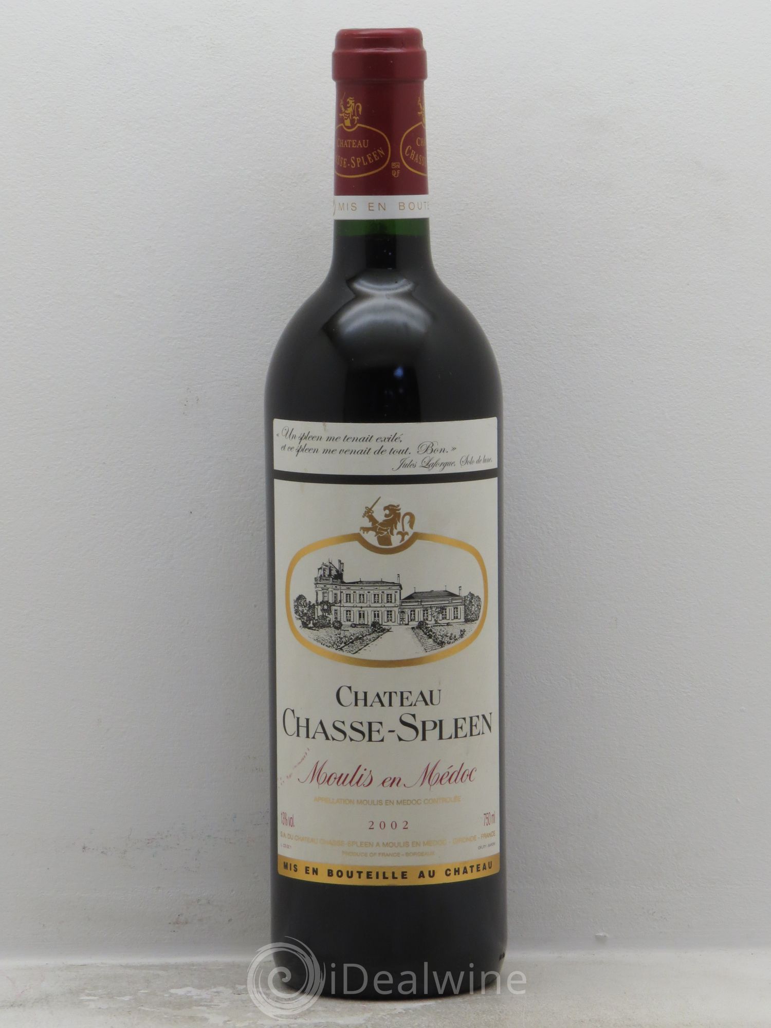 Château Chasse Spleen 2002 - Lot de 1 bouteille - 0