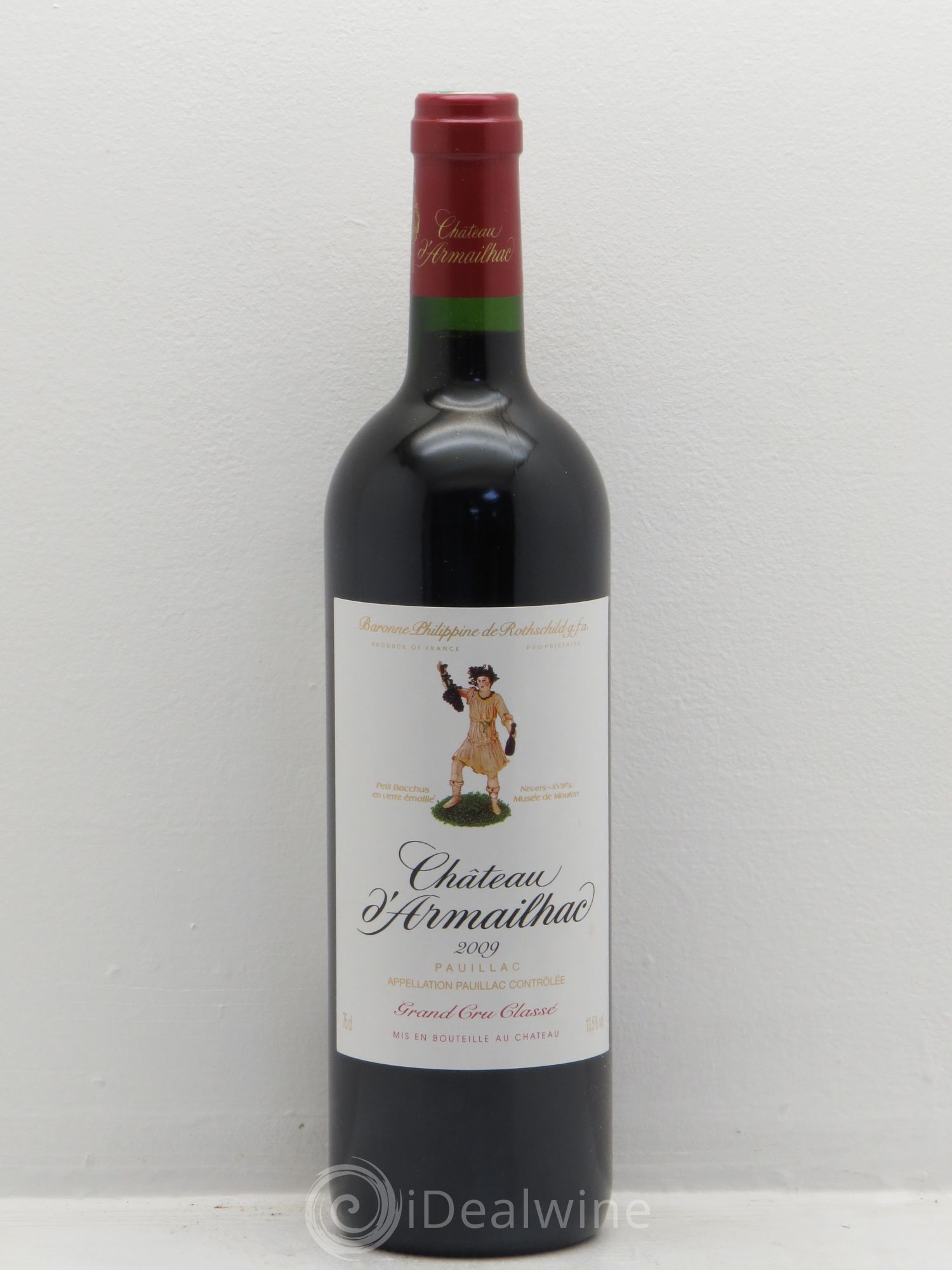 Château d' Armailhac - Mouton Baron(ne) Philippe 5ème Grand Cru Classé 2009 - Lot de 1 bouteille - 0
